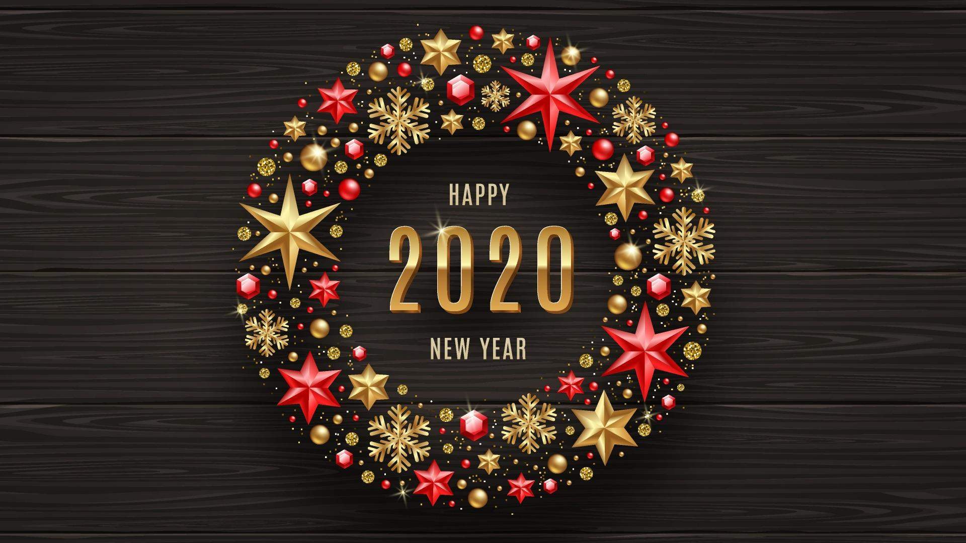 2020新年快乐手机壁纸图片