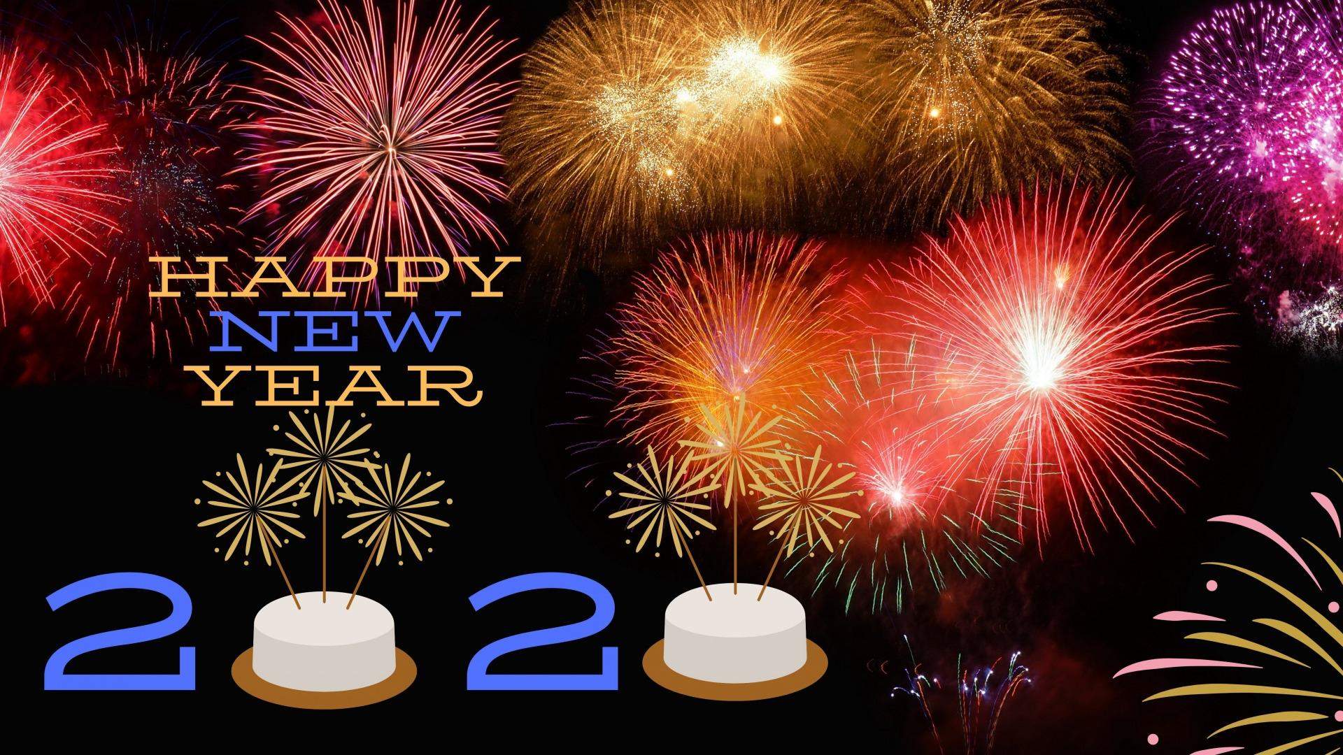 2020新年快乐手机壁纸图片