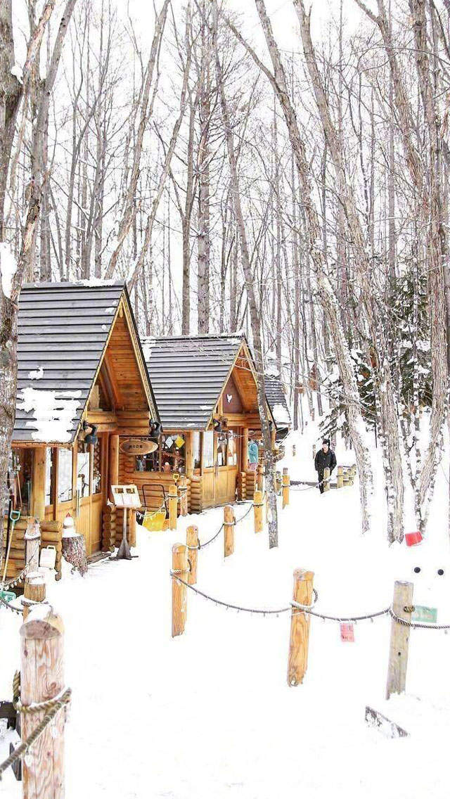 马苏雪景唯美浪漫写真图片图片