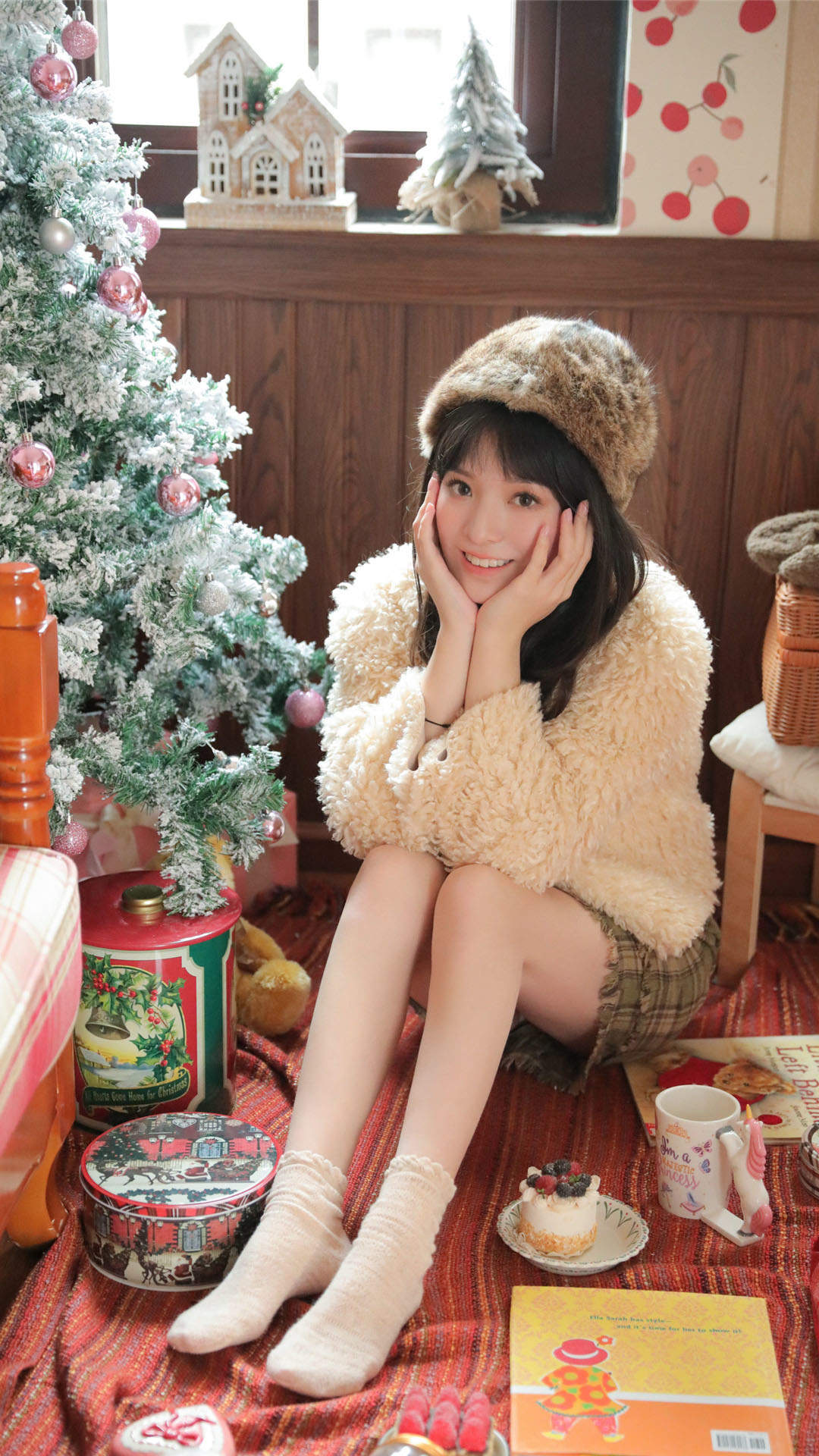甜美蕾丝美女手机壁纸图片