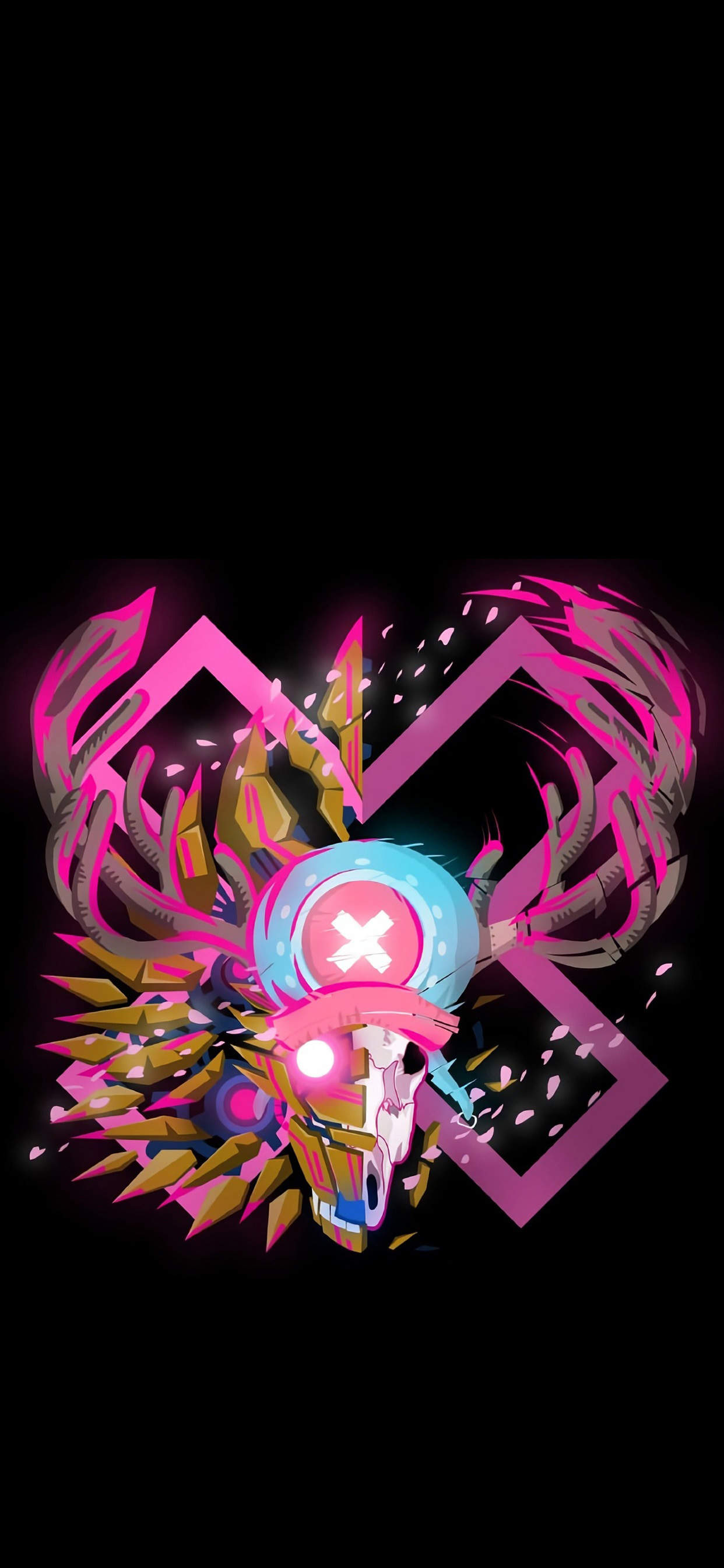 海贼王创意骷髅头高清手机壁纸图片