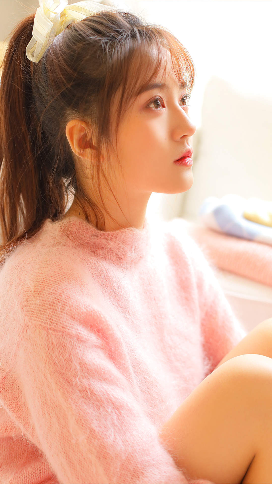 甜美蕾丝美女手机壁纸图片