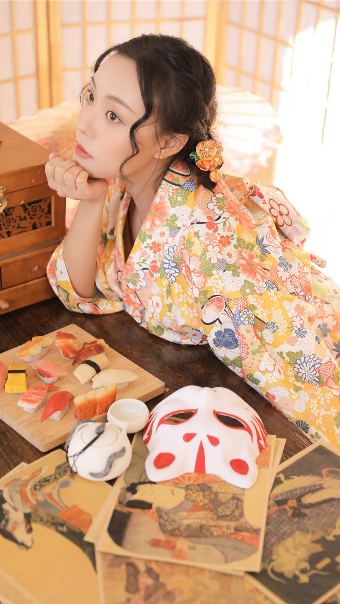 甜美蕾丝美女手机壁纸图片