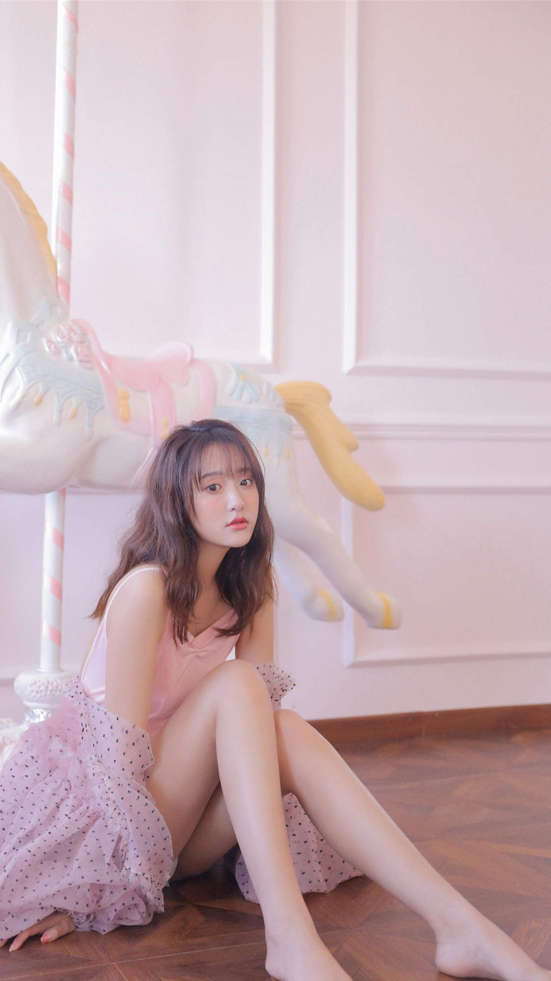 甜美蕾丝美女手机壁纸图片
