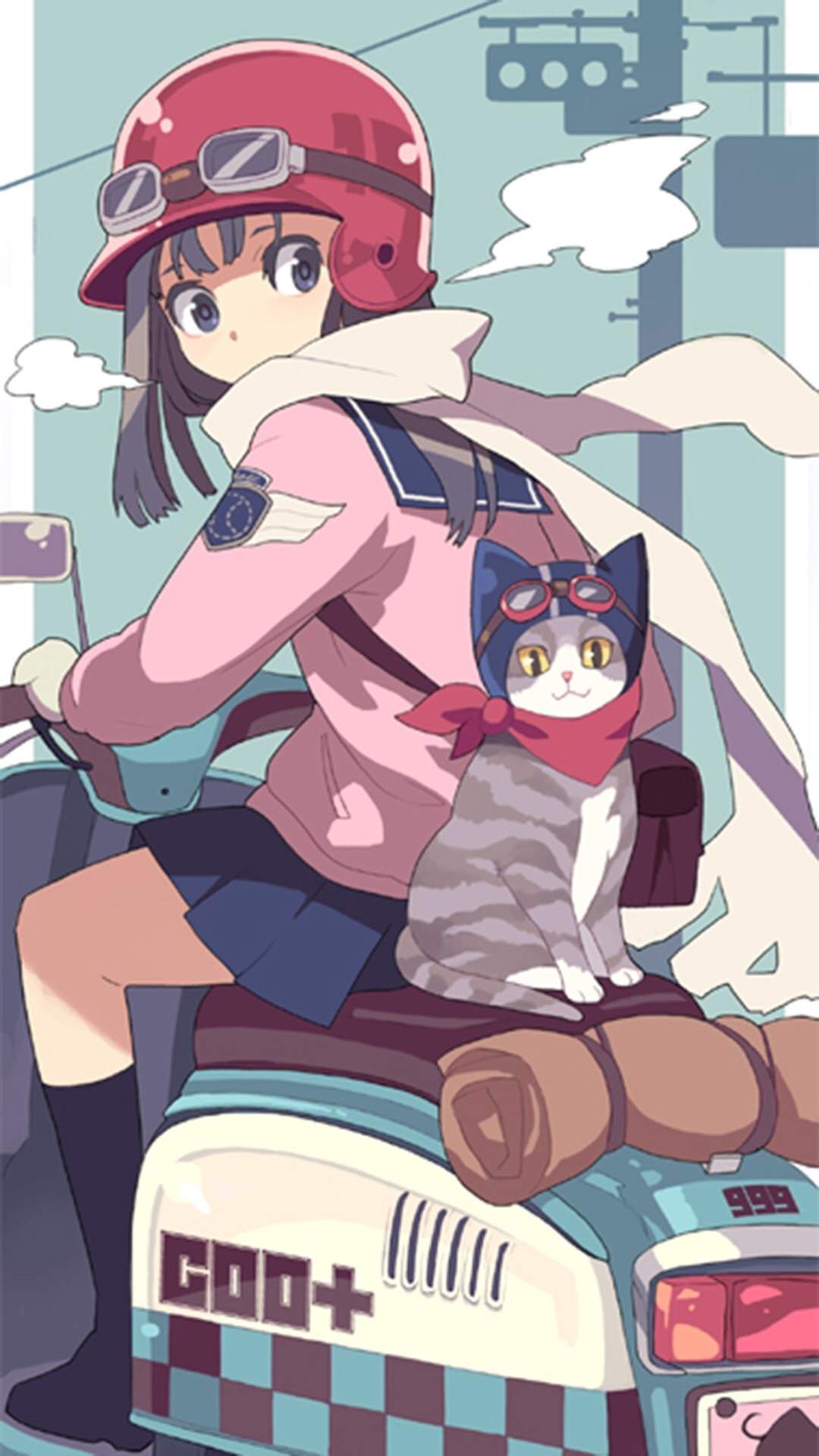  二次元甜美女生动漫手机壁纸图片