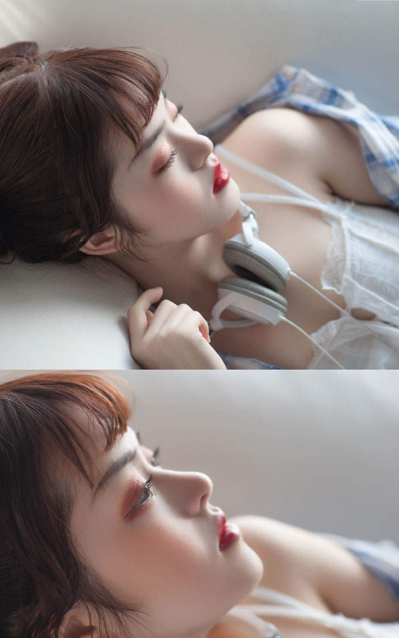 甜美蕾丝美女手机壁纸图片