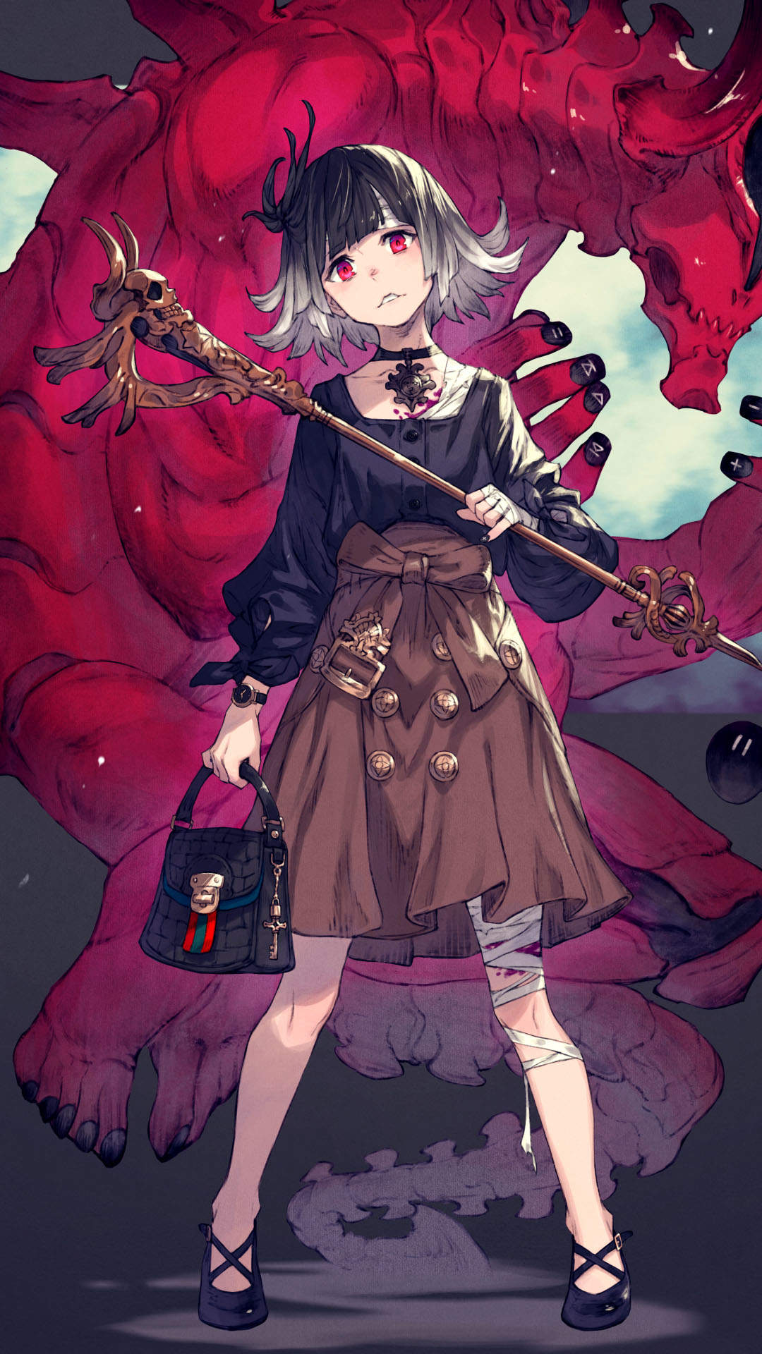 小清新动漫美女手机壁纸图片