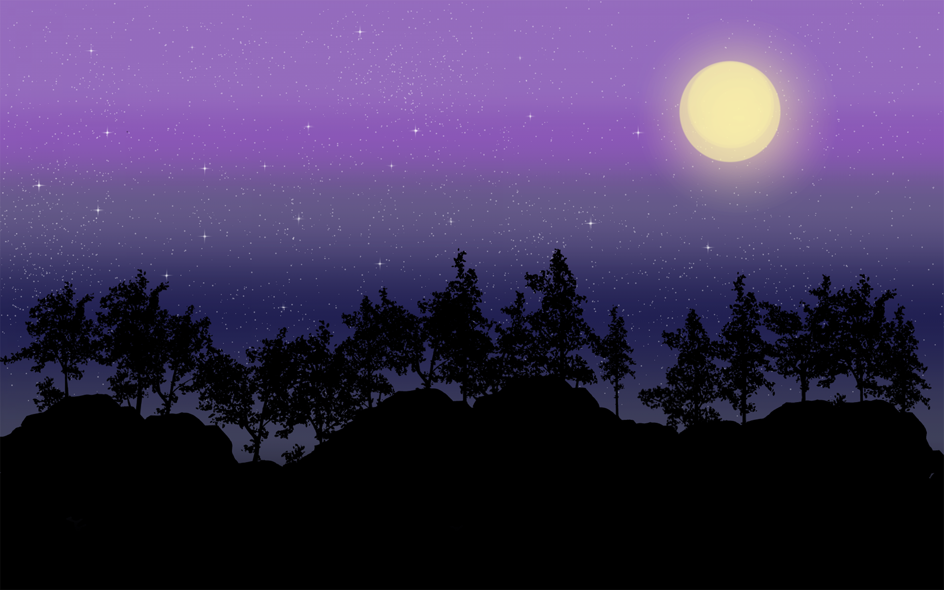 超美星空夜景图片电脑壁纸图片