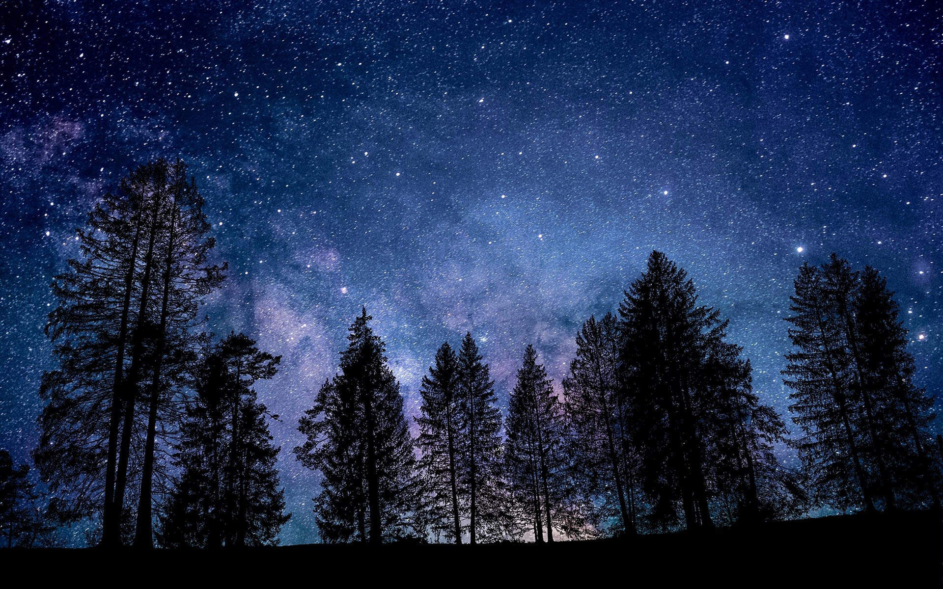 超美星空夜景图片电脑壁纸图片