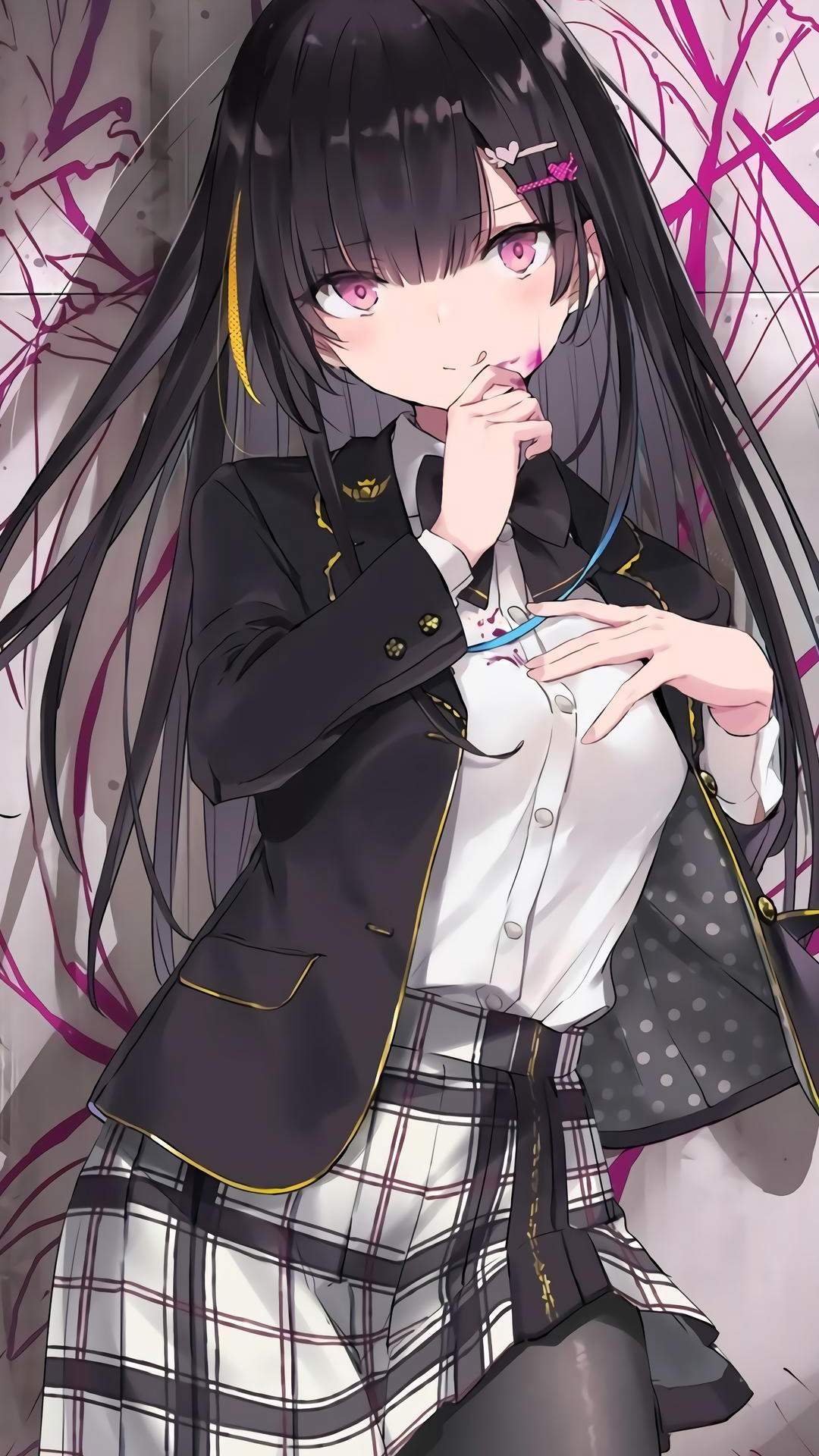 性感唯美的二次元美女手机壁纸图片