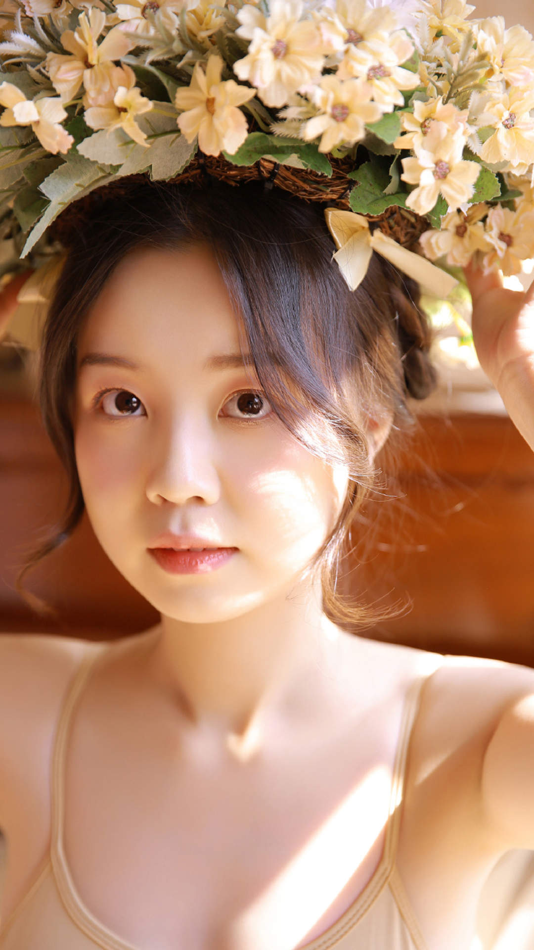 性感森系美女手机壁纸图片