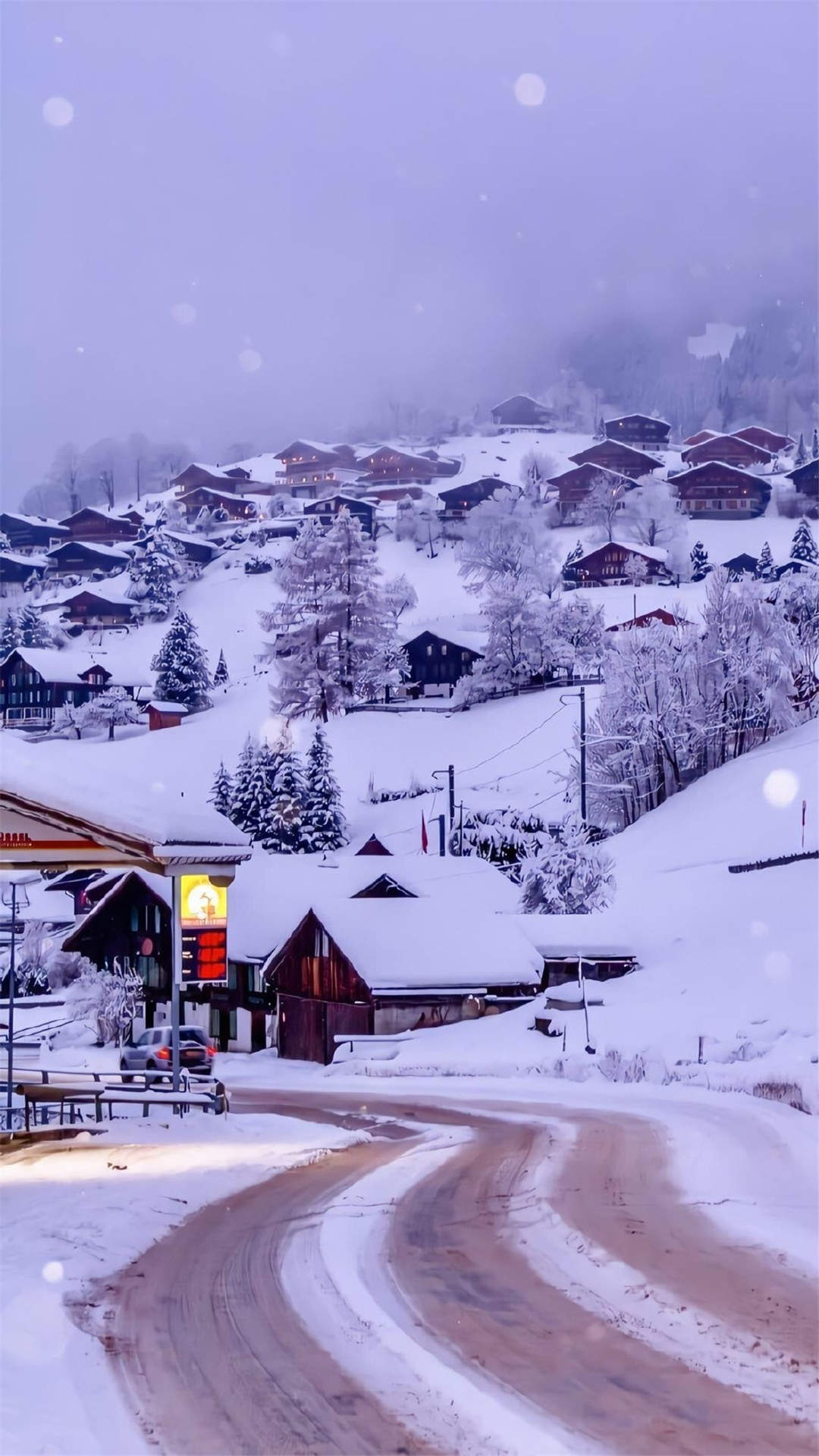 郑秀妍日本函馆冬日雪景唯美写真图片图片
