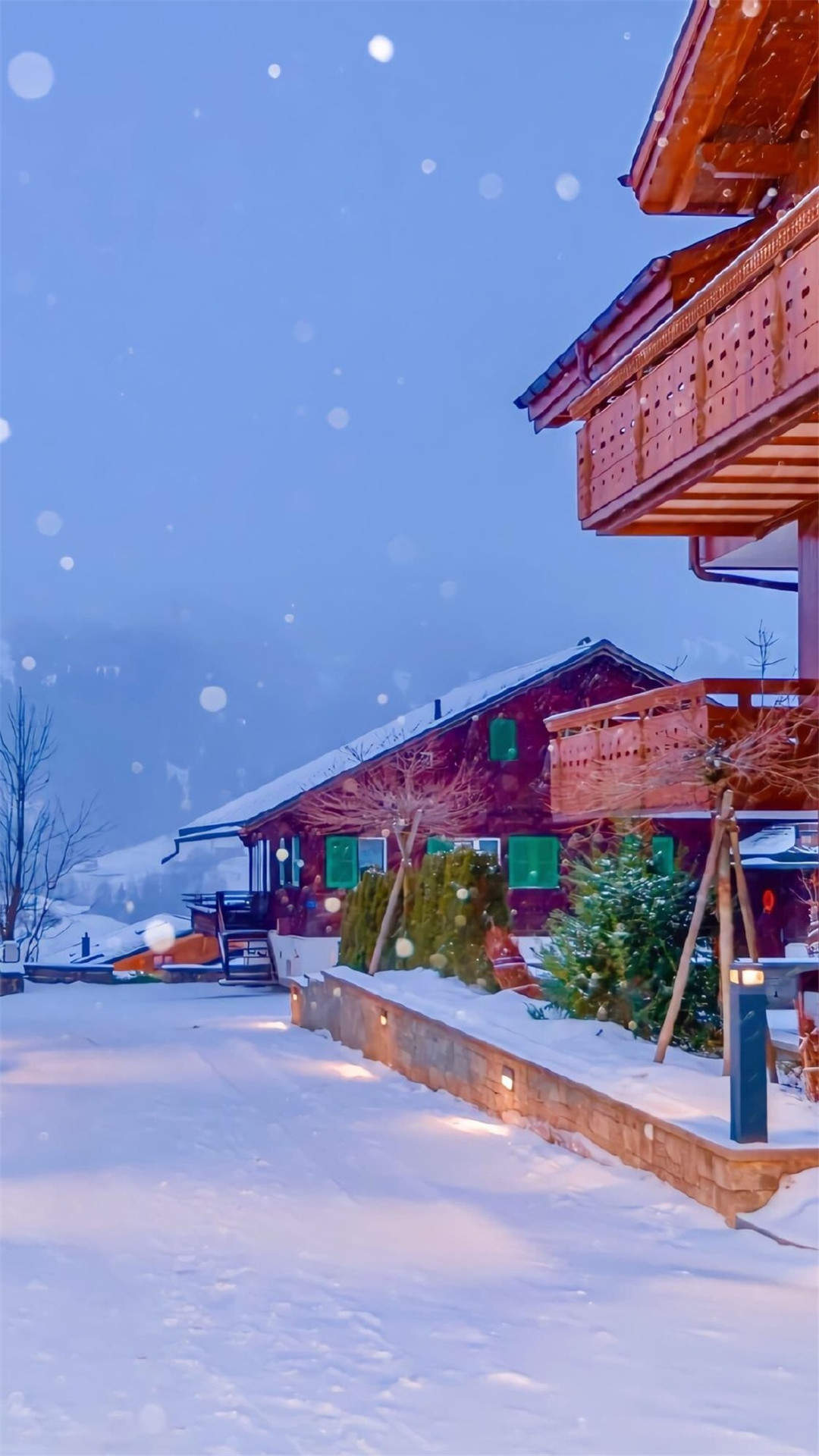郑秀妍日本函馆冬日雪景唯美写真图片图片