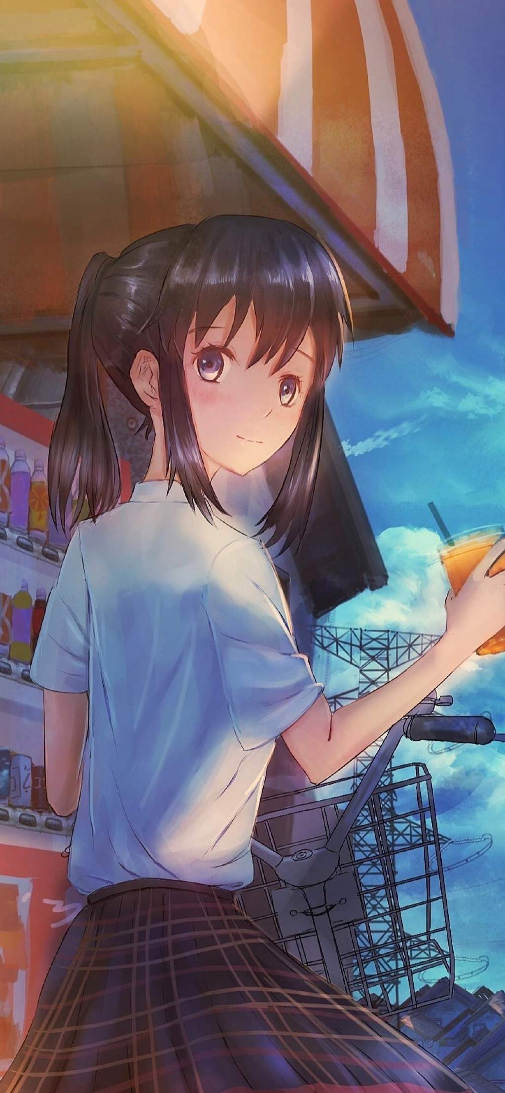 卡通二次元动漫美女手机壁纸图片