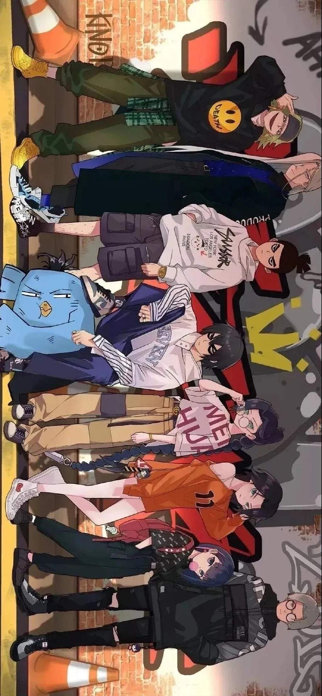 动漫人物个性装扮高清手机壁纸图片