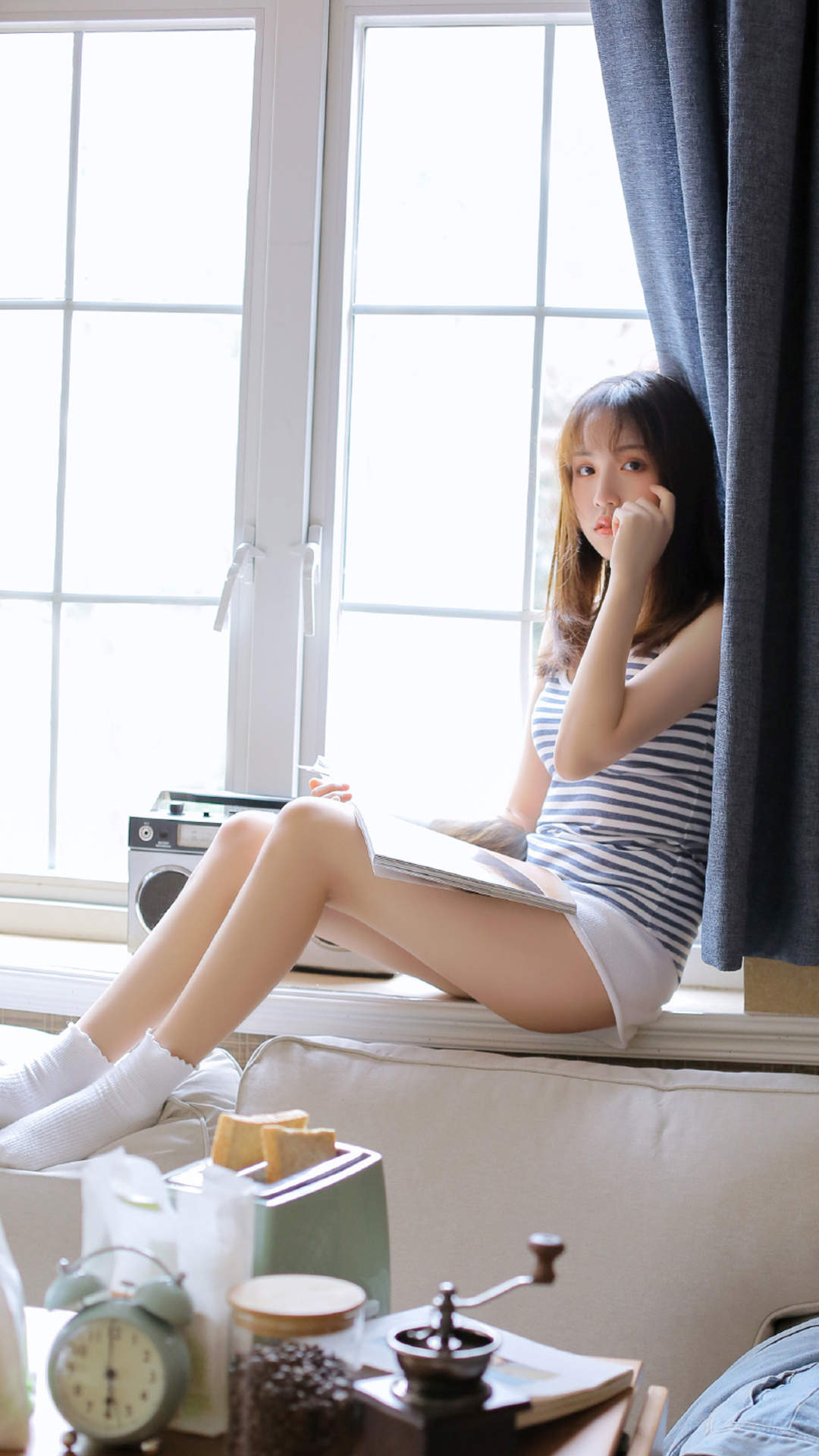 清纯可爱动漫美女手机壁纸图片