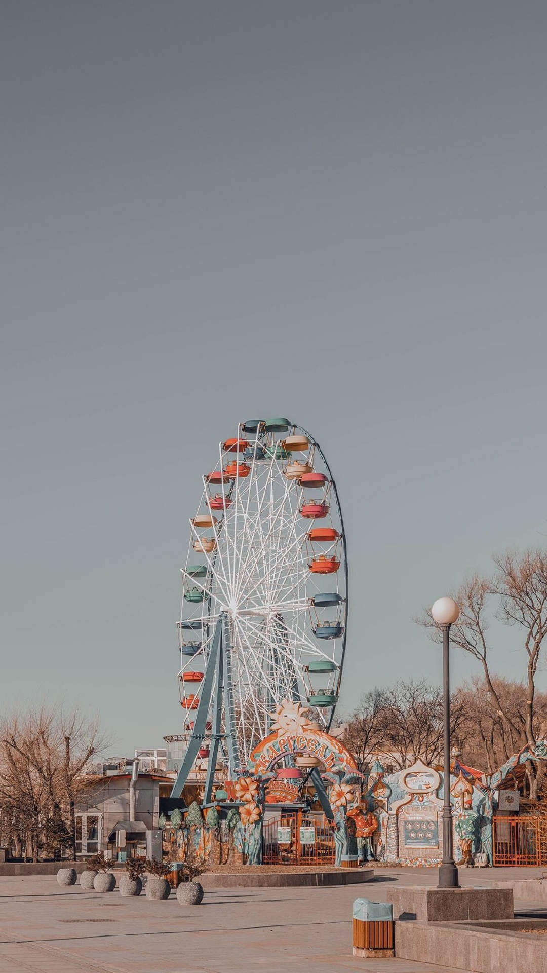摩天轮美景图片手机壁纸图片