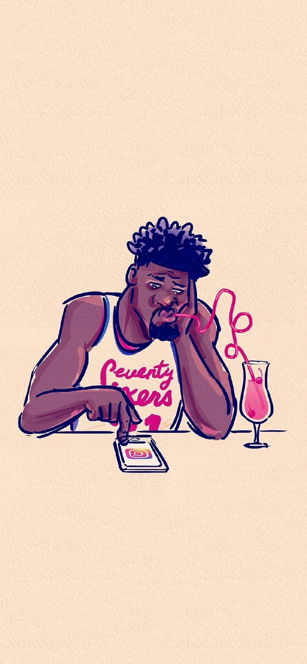 NBA篮球明星帅气扣篮高清酷炫手机壁纸图片