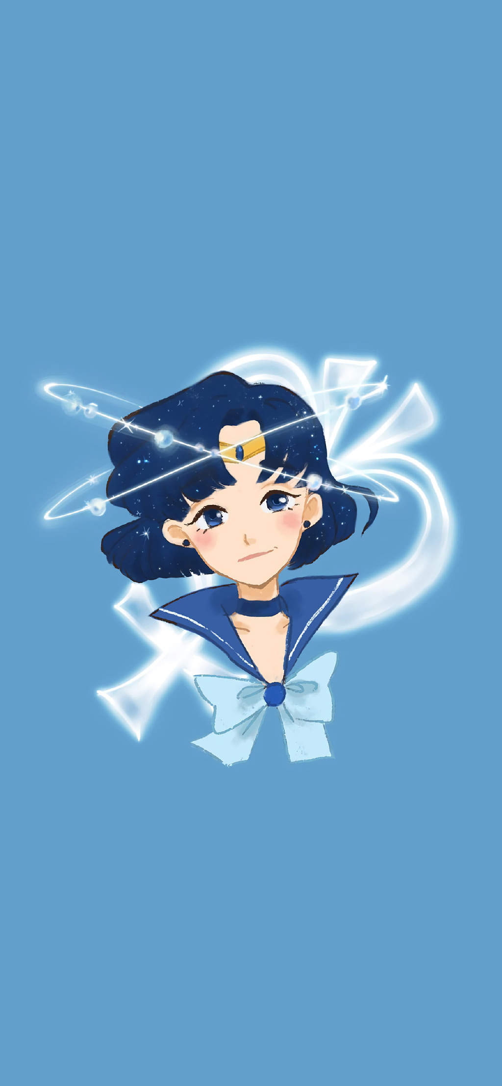 仙女美少女可爱清新蓝色背心俏皮写真图片图片