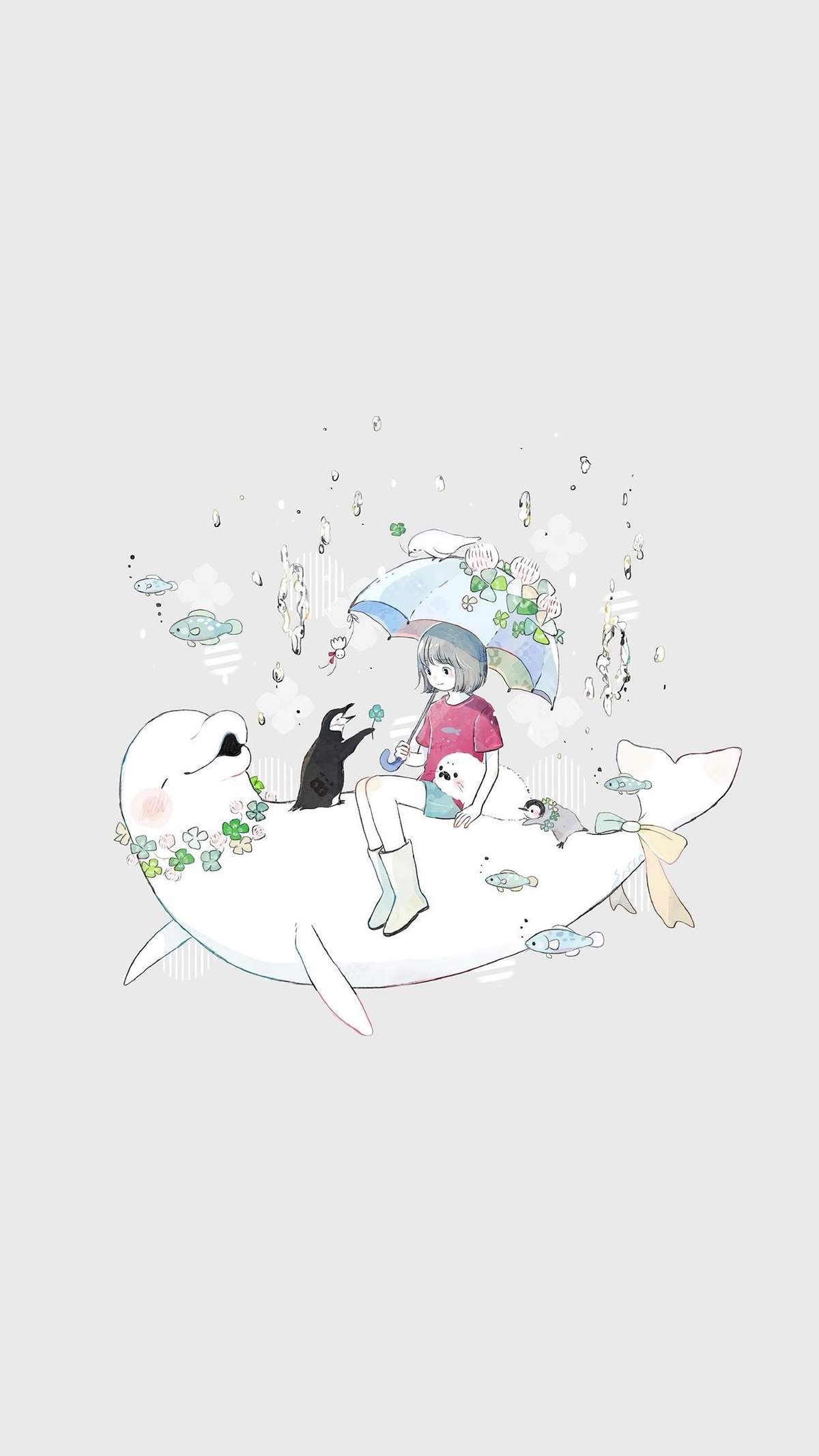 高清最新卡通电脑pc可爱卡通小动物手机壁纸图片图片