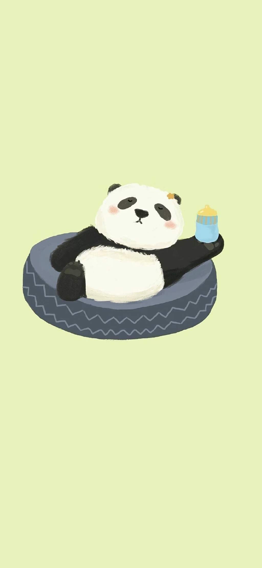 熊猫人打伞表情包图片图片