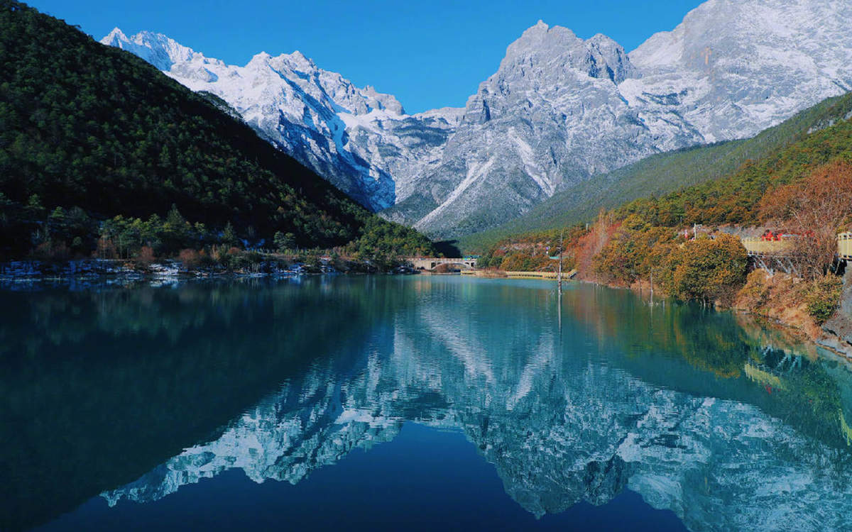 优美风景插画高清手机壁纸图片