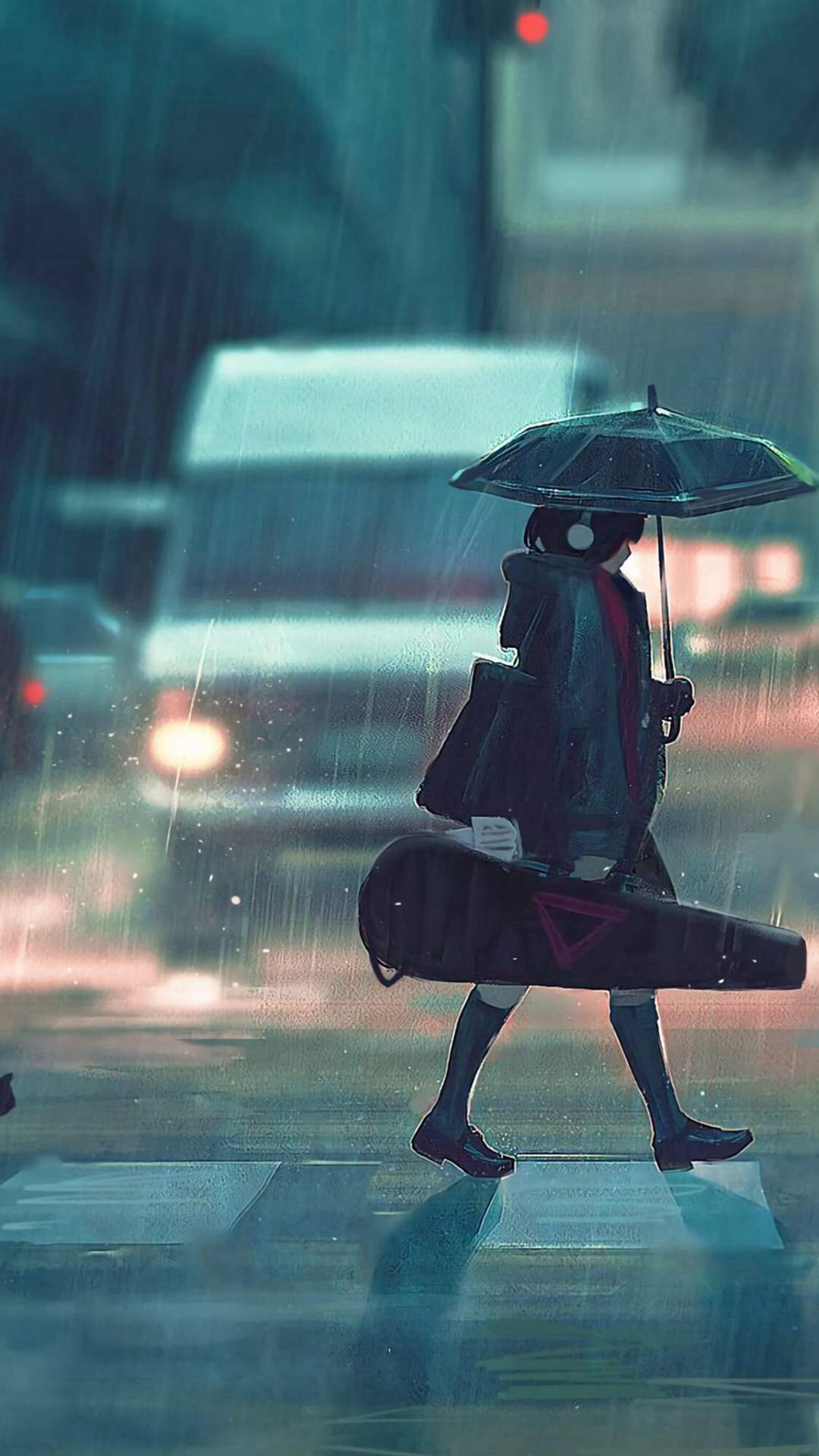 孤独的背影动漫手机壁纸图片