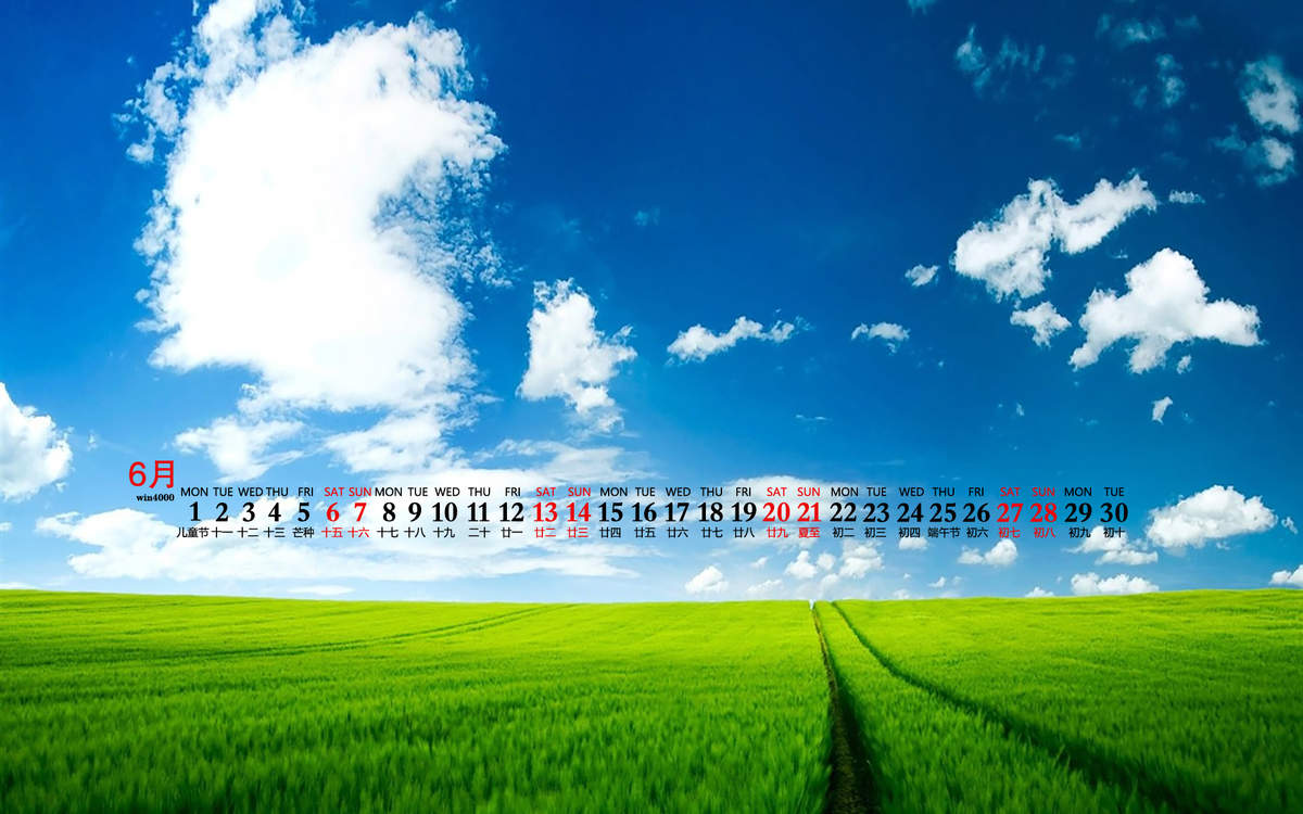 2020年10月绿色花卉小清新桌面日历壁纸图片