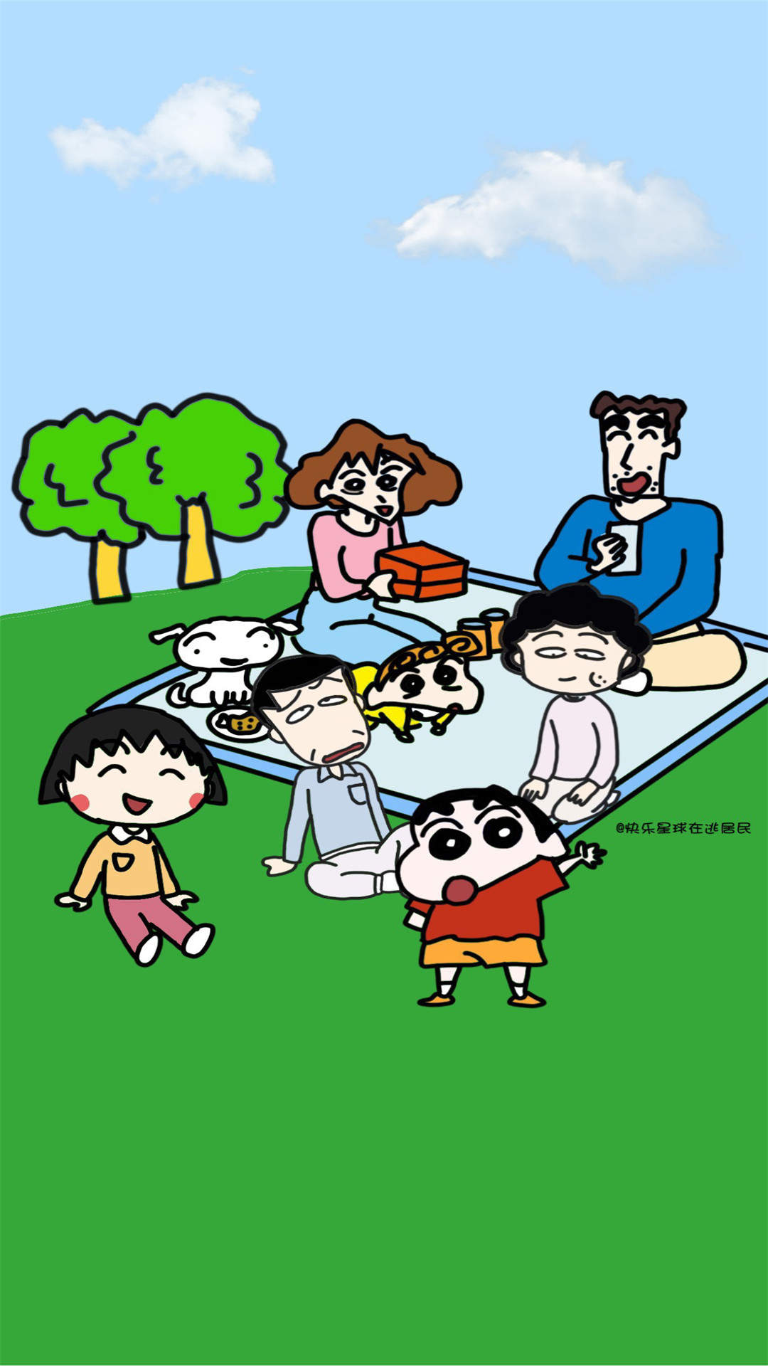卡通动漫插画超清手机壁纸图片