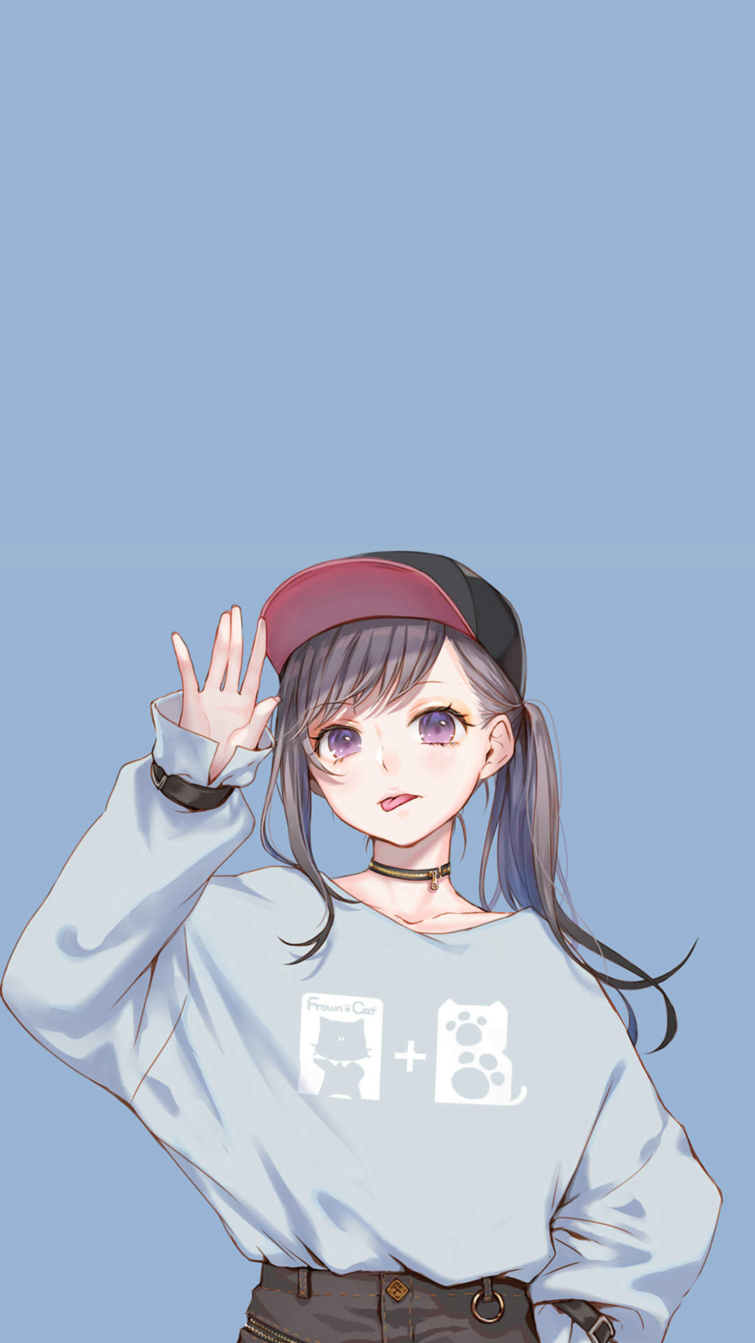 清纯可爱动漫美女手机壁纸图片