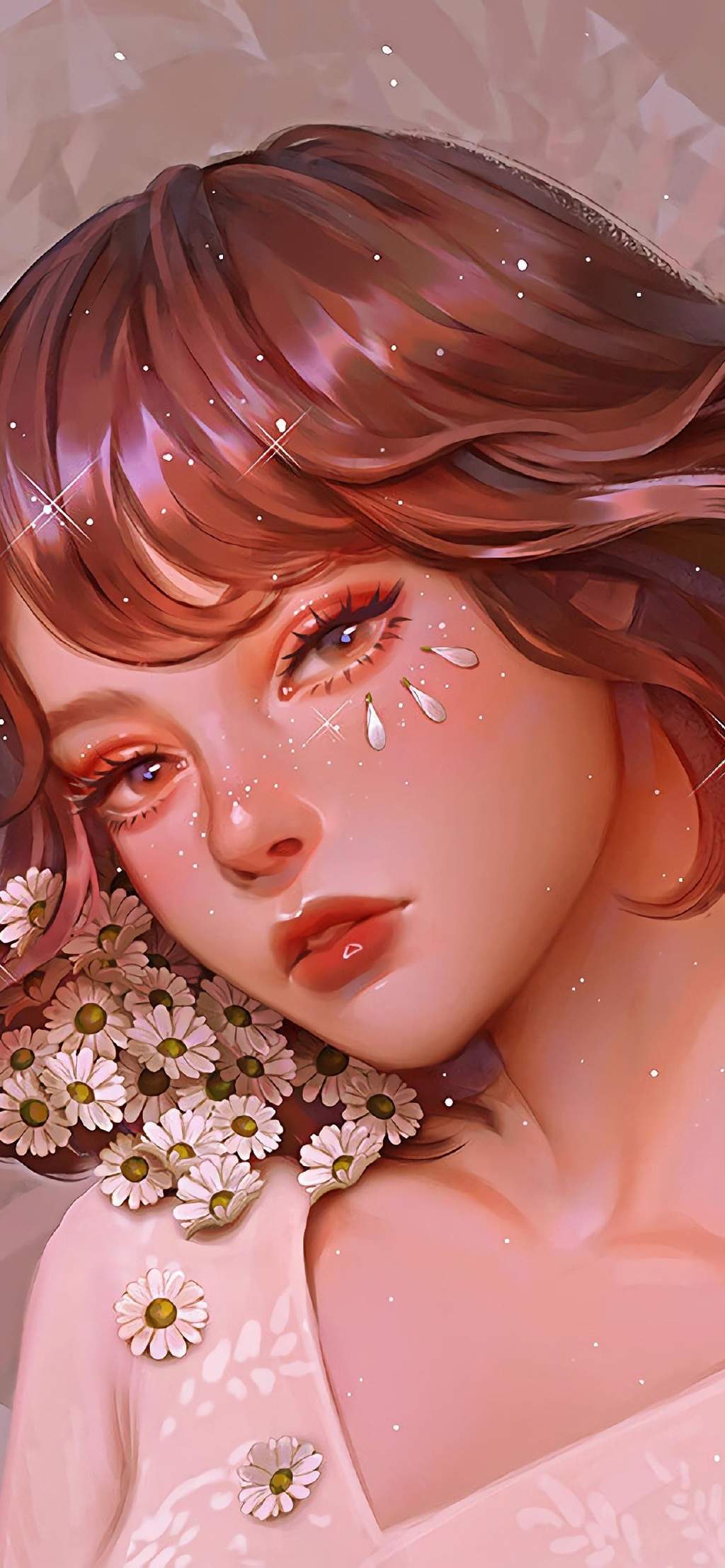俊男美女手绘唯美高清手机壁纸图片