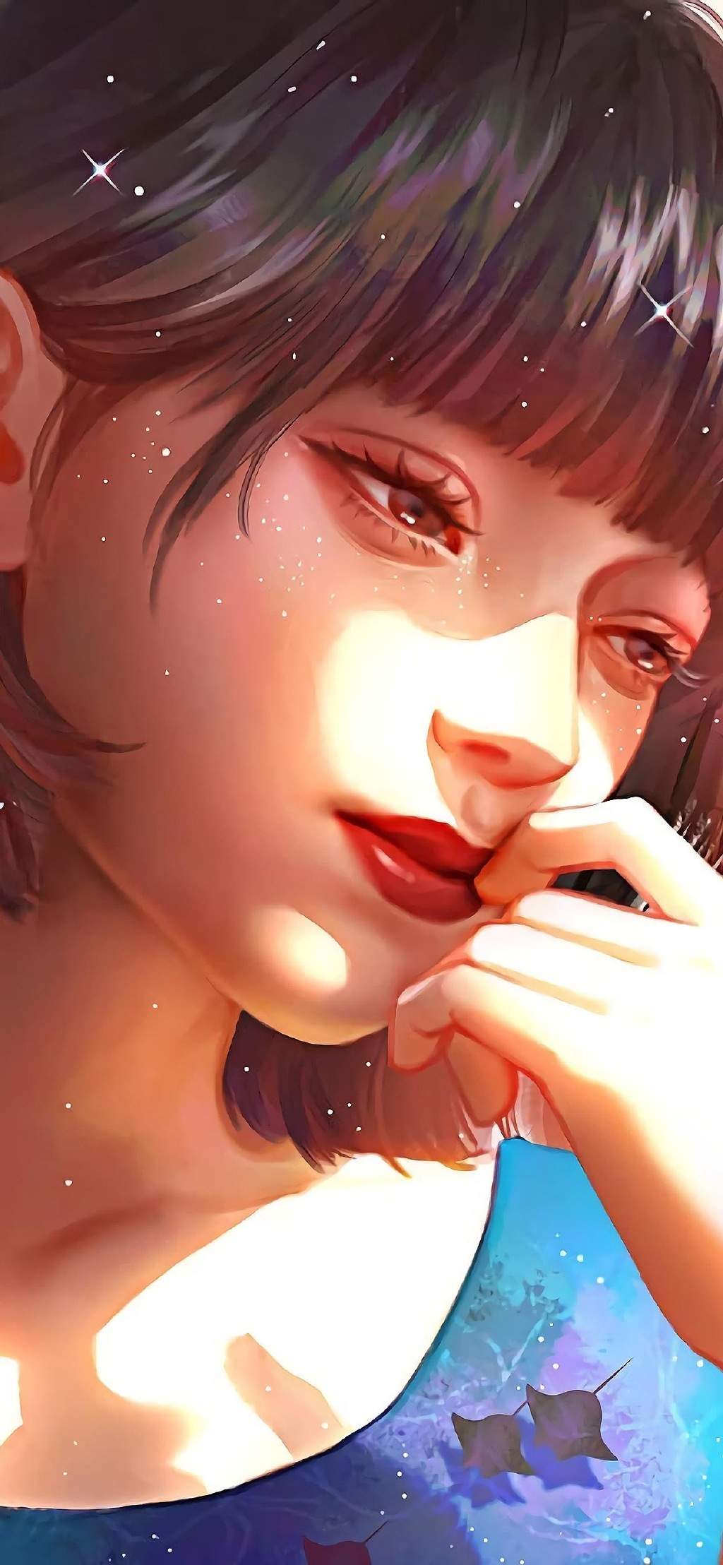 俊男美女手绘唯美高清手机壁纸图片