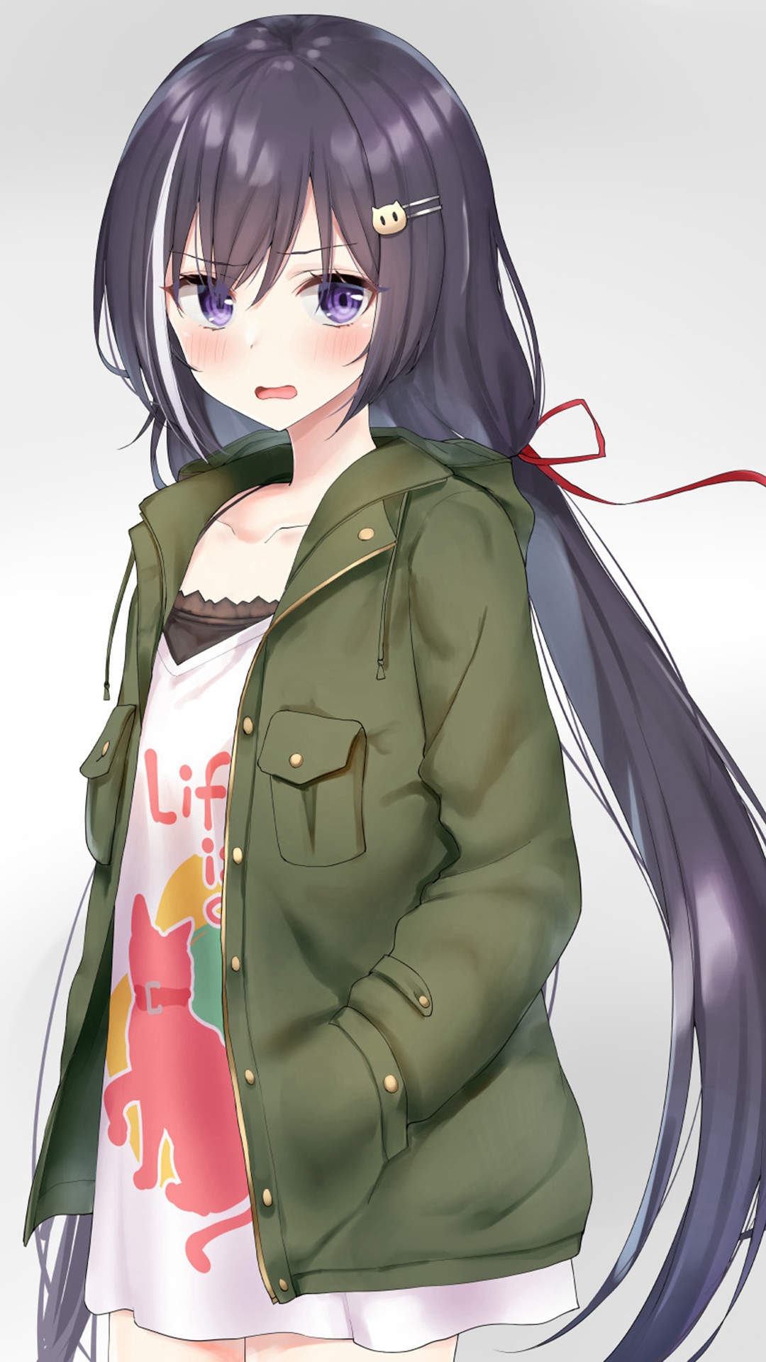 清纯可爱动漫美女手机壁纸图片