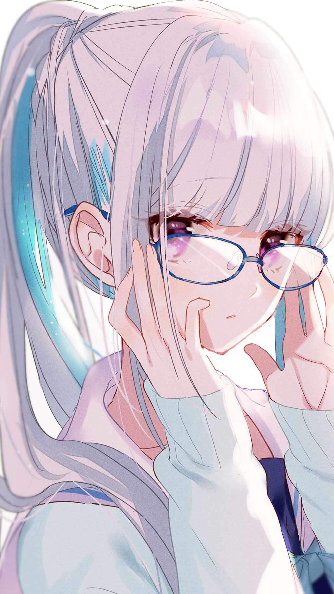 萌系治愈动漫少女手机壁纸图片