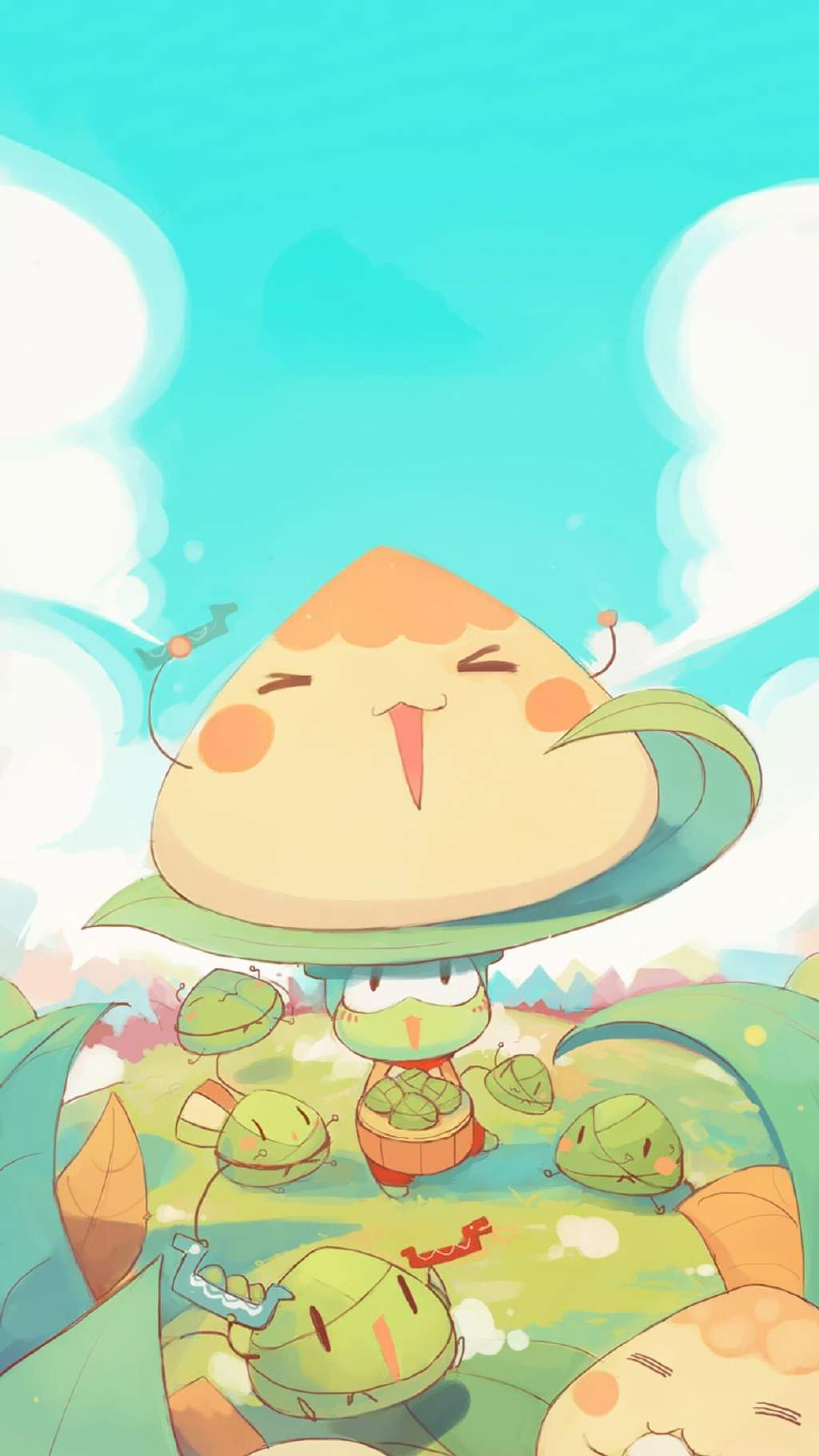 端午节快乐可爱卡通高清手机壁纸图片