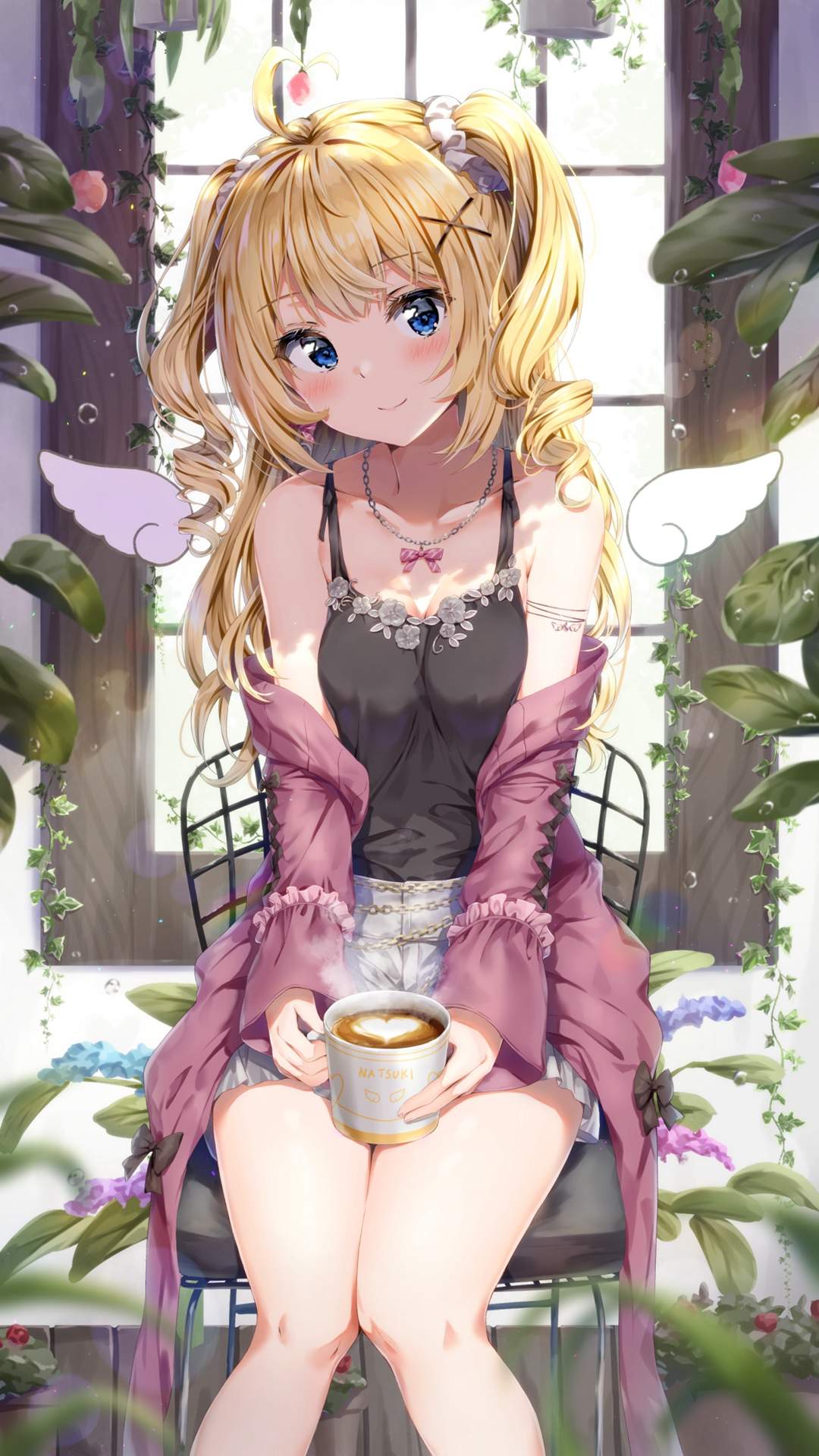 萌系俏皮动漫美女手机壁纸图片
