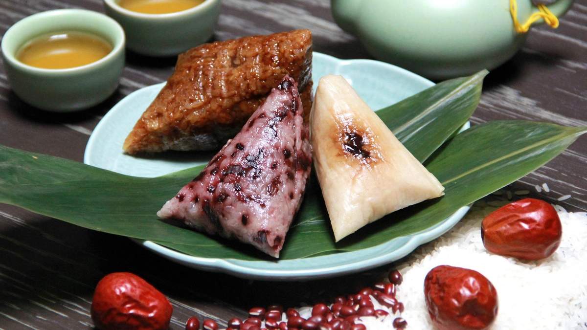 端午节美味的粽子高清桌面壁纸图片
