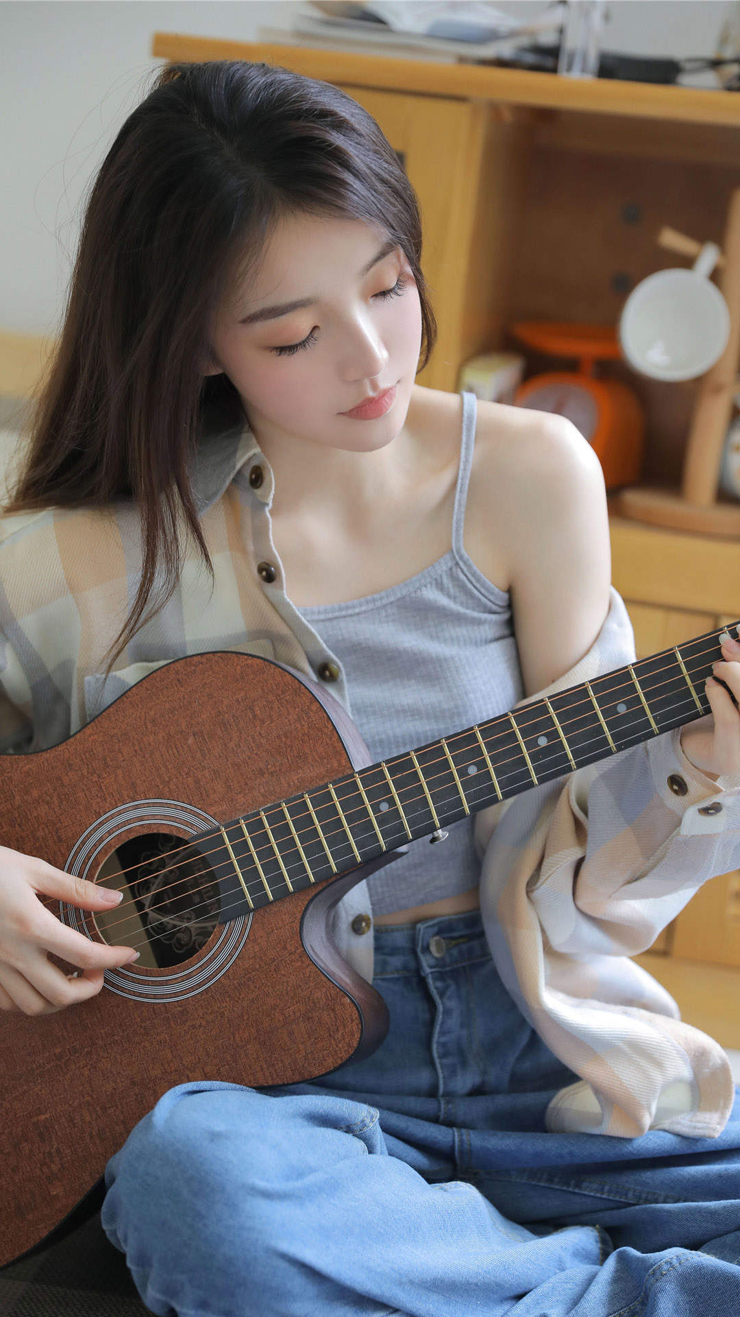 清纯可爱动漫美女手机壁纸图片