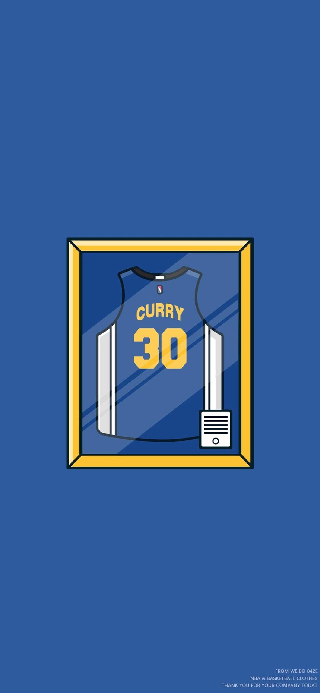 NBA球星球衣手绘高清手机壁纸图片
