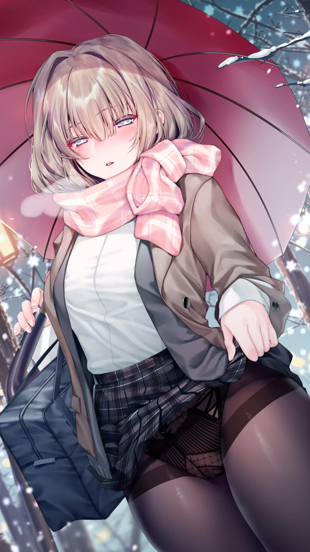 萌系治愈动漫少女手机壁纸图片