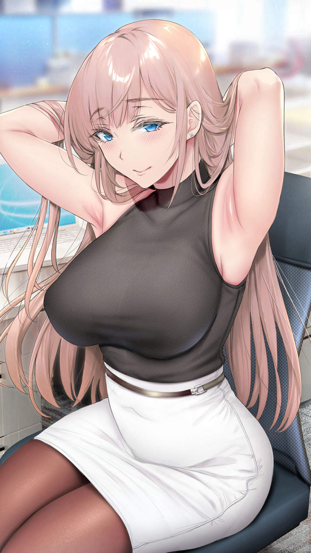 清纯可爱动漫美女手机壁纸图片