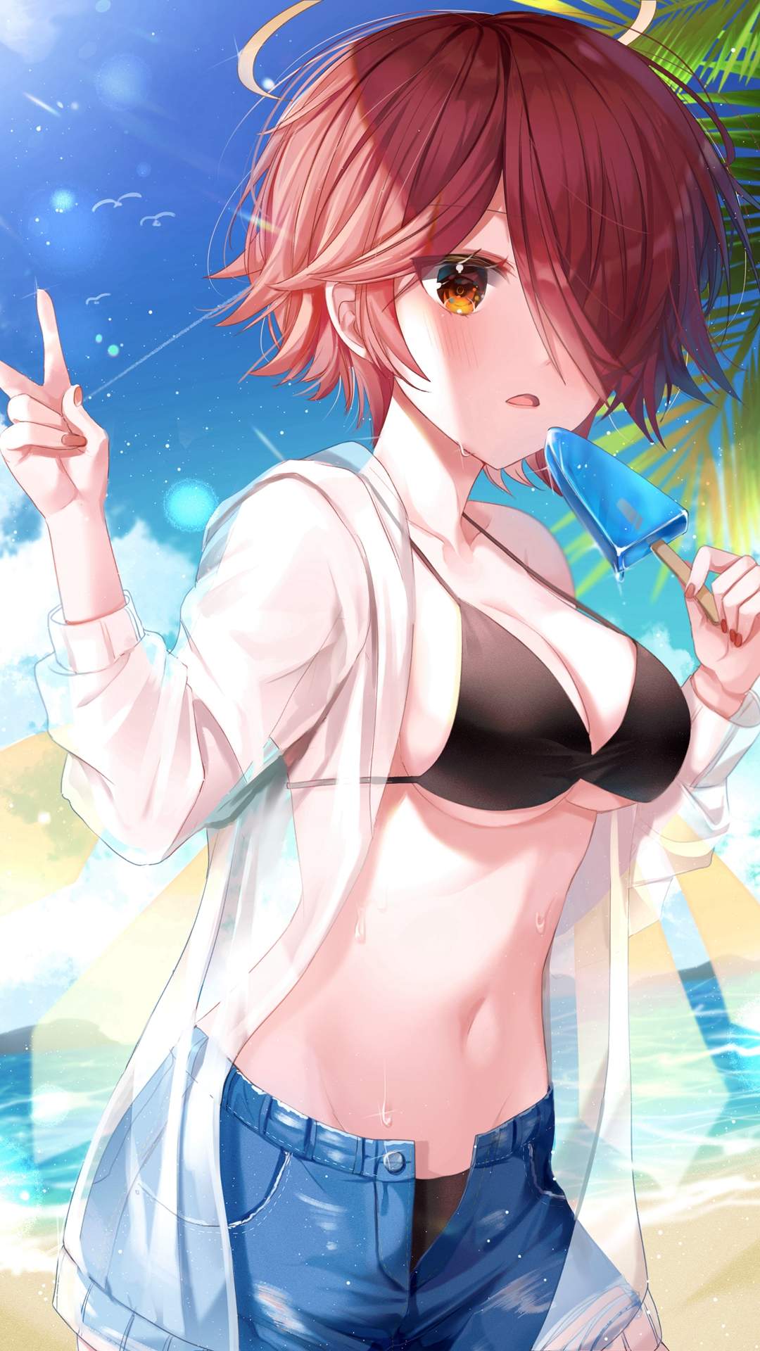 性感动人二次元美女手机壁纸图片
