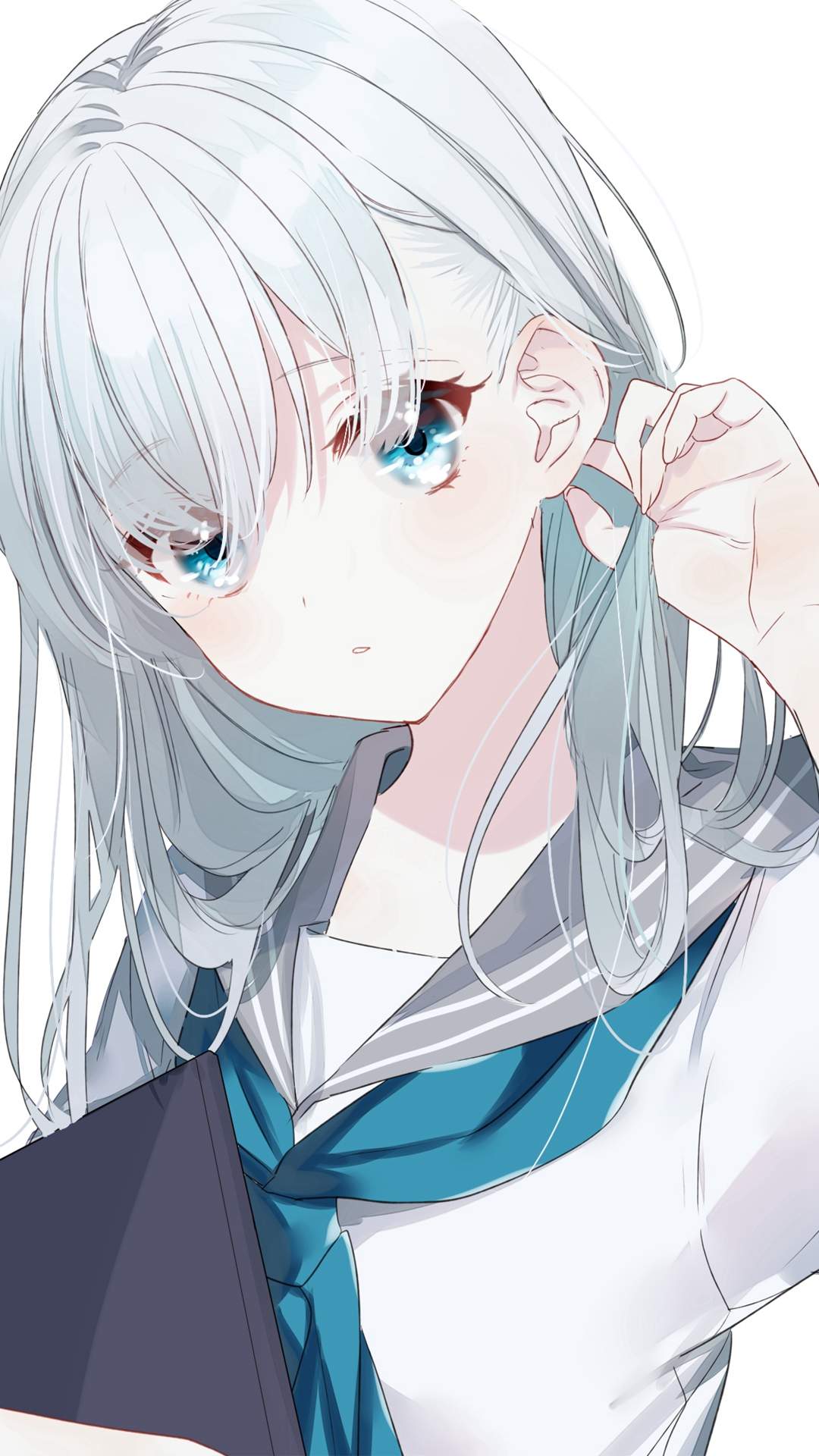 动漫制服美女手机壁纸图片