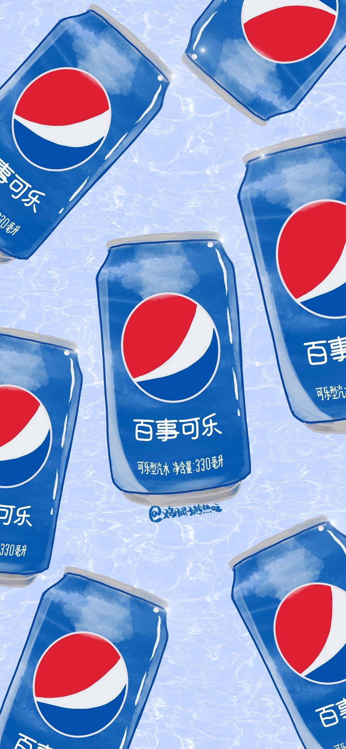 汽水果汁饮料手绘手机壁纸图片图片
