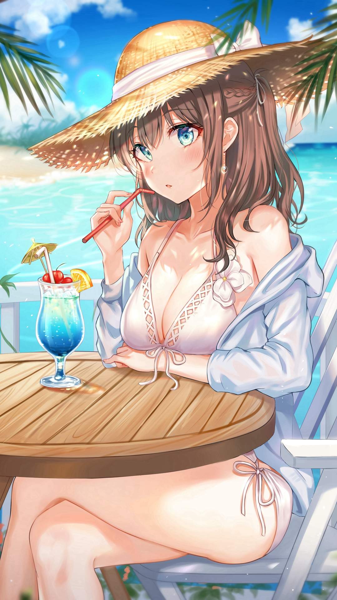 清纯可爱动漫美女手机壁纸图片