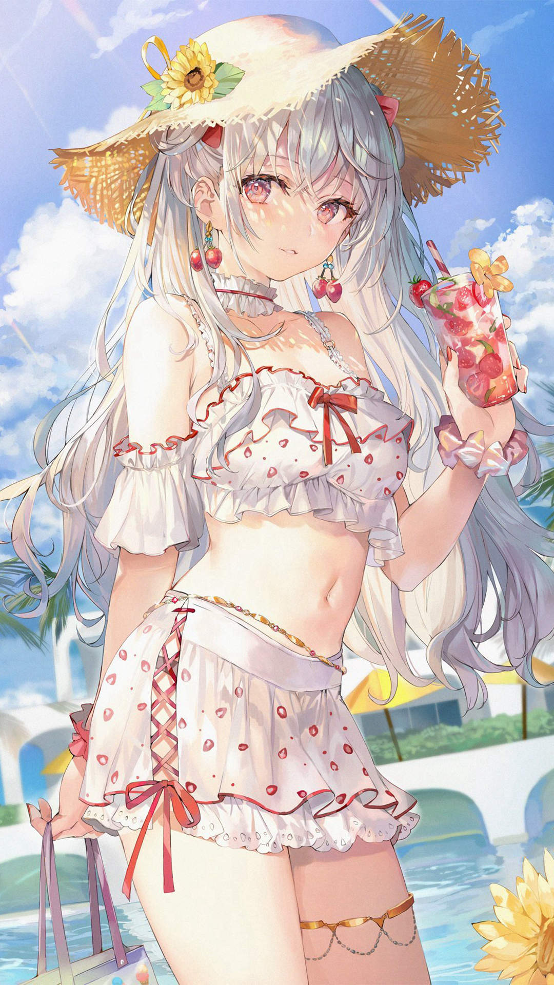 清纯可爱动漫美女手机壁纸图片