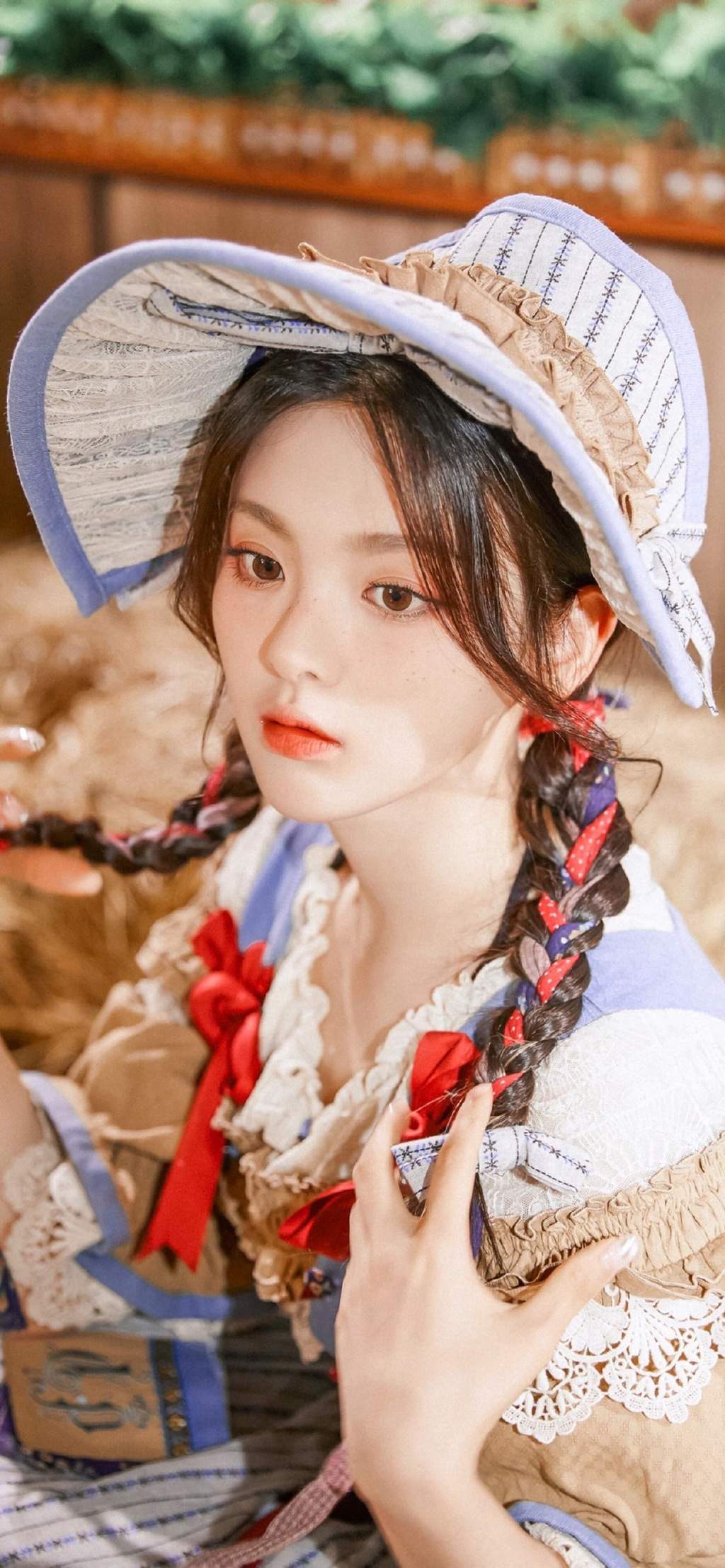 高清江苏性感美女星杨超越甜美糖果色写真图片图片