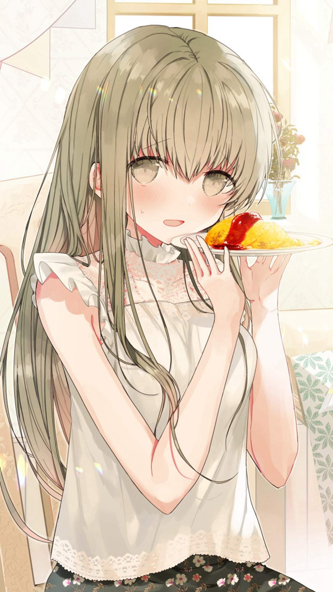 清纯可爱动漫美女手机壁纸图片