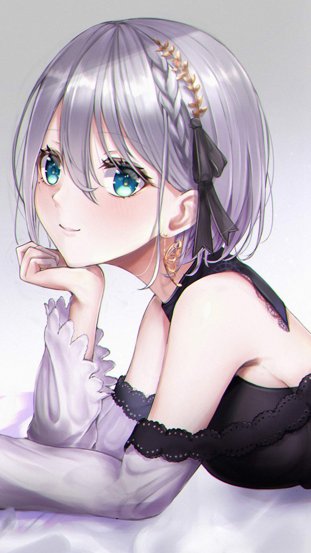 动漫制服美女手机壁纸图片