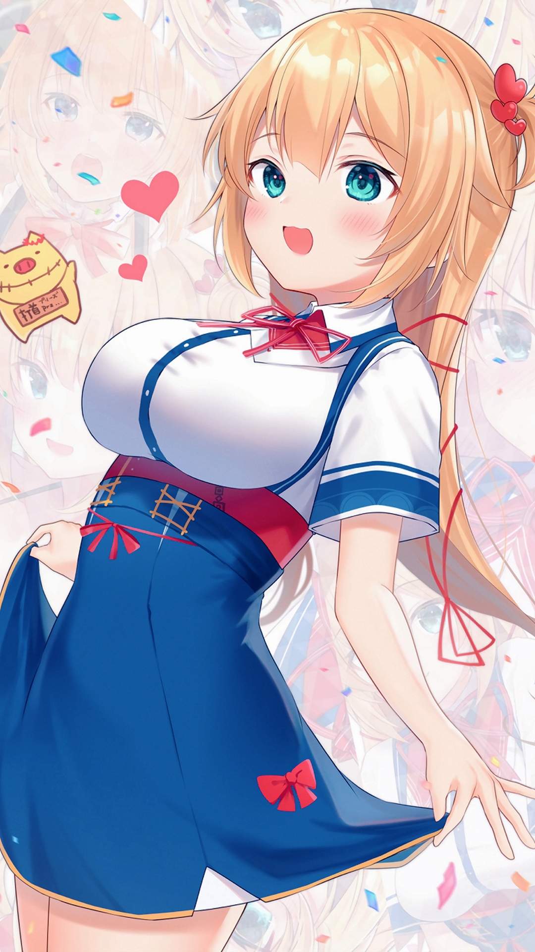 清新甜美动漫美女手机壁纸图片